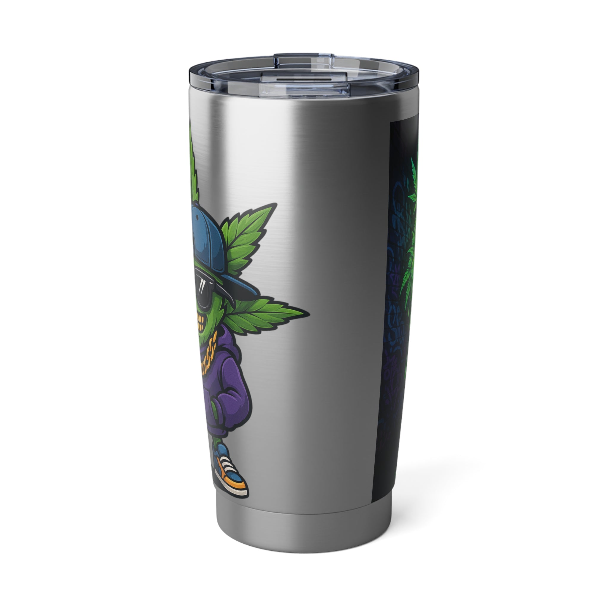 Vibrant Stay Lit Tumbler, 20oz Travel Mug, Cool Gift for Stoners, Everyday Use, Party Accessory, Eco-Friendly Drinkware
