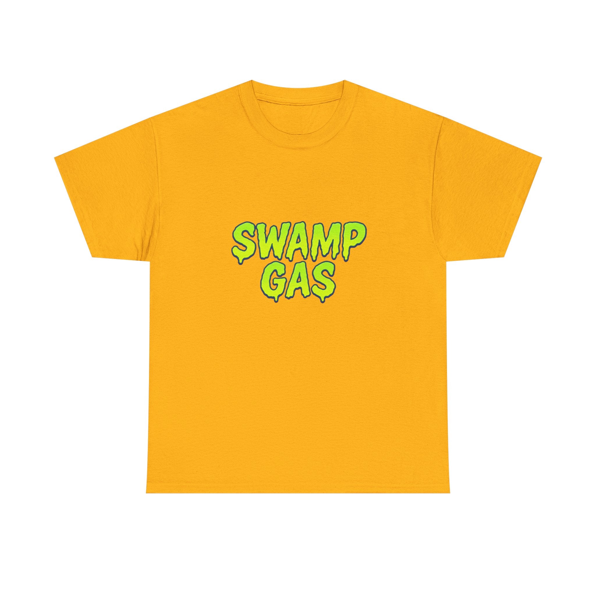 Swamp Gas Unisex Heavy Cotton Tee - Fun Graphic T-Shirt for Festivals, Parties, Gifts, Casual Wear, Retro Style
