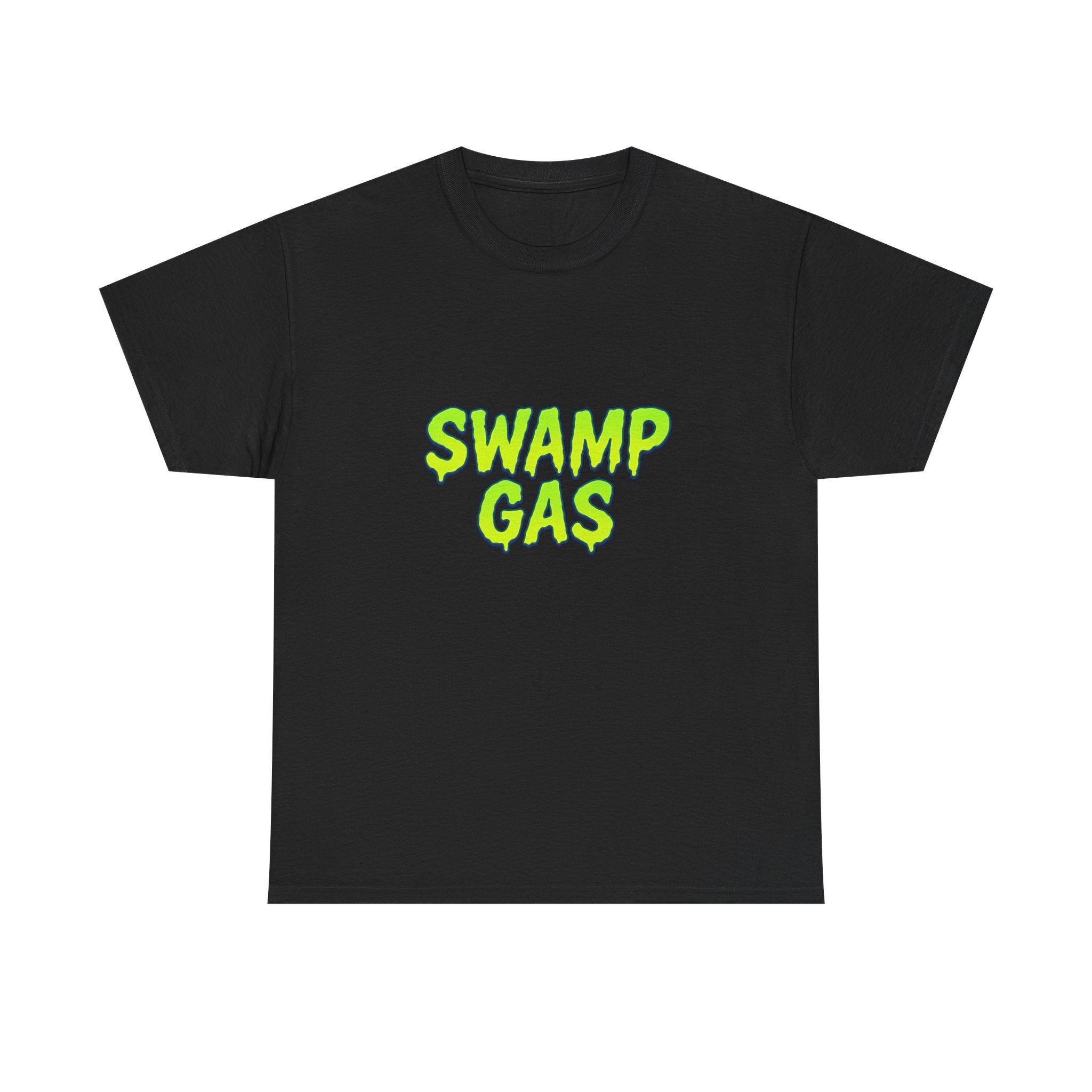Swamp Gas Unisex Heavy Cotton Tee - Fun Graphic T-Shirt for Festivals, Parties, Gifts, Casual Wear, Retro Style