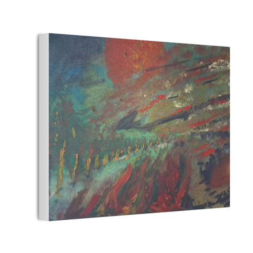 Abstract Sunrise Landscape Canvas Print — Stretched 0.75"