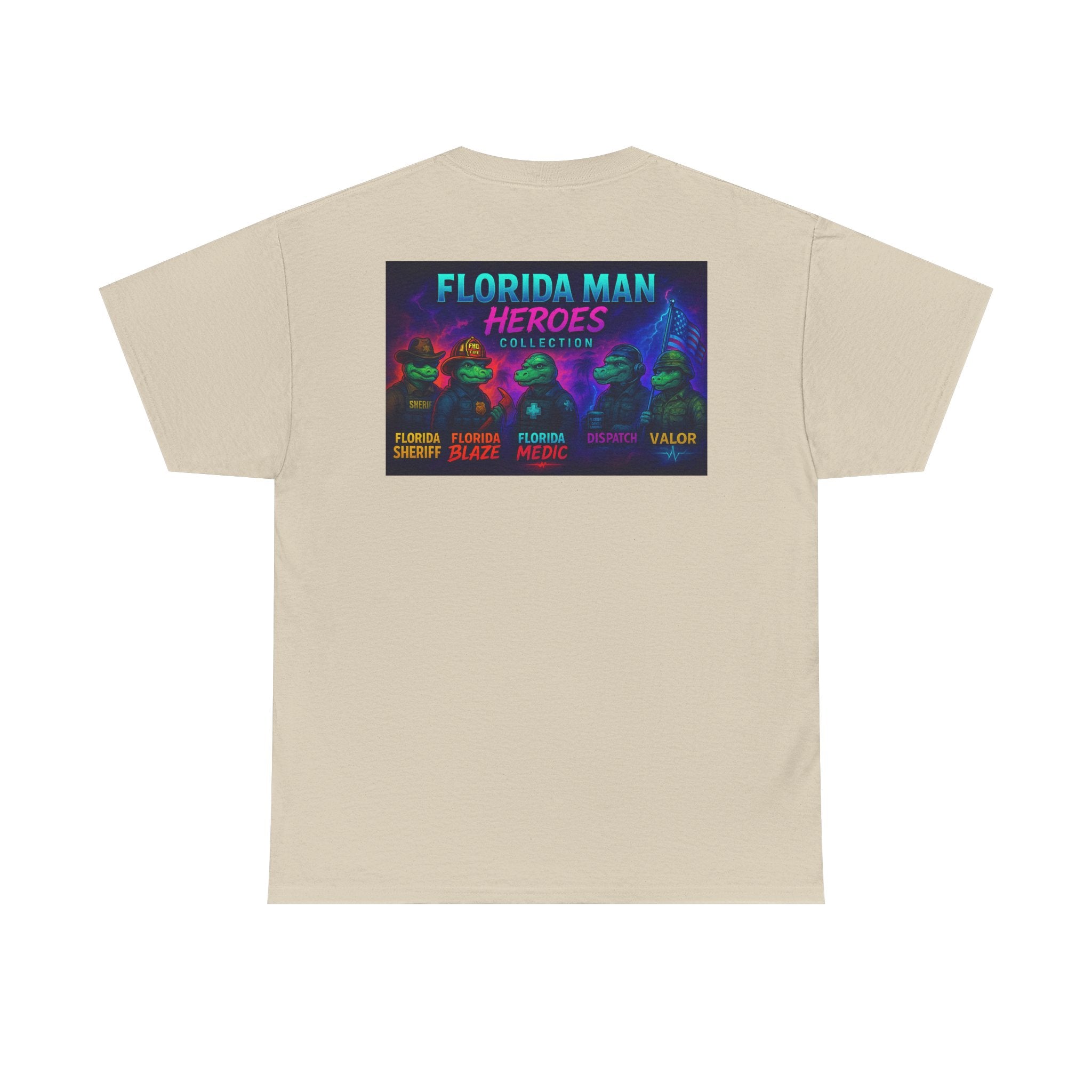 Florida Man Heroes Unisex Tee | Fun Graphic Shirt, Unique Gift, Florida Pride, Casual Style, Funny Tee