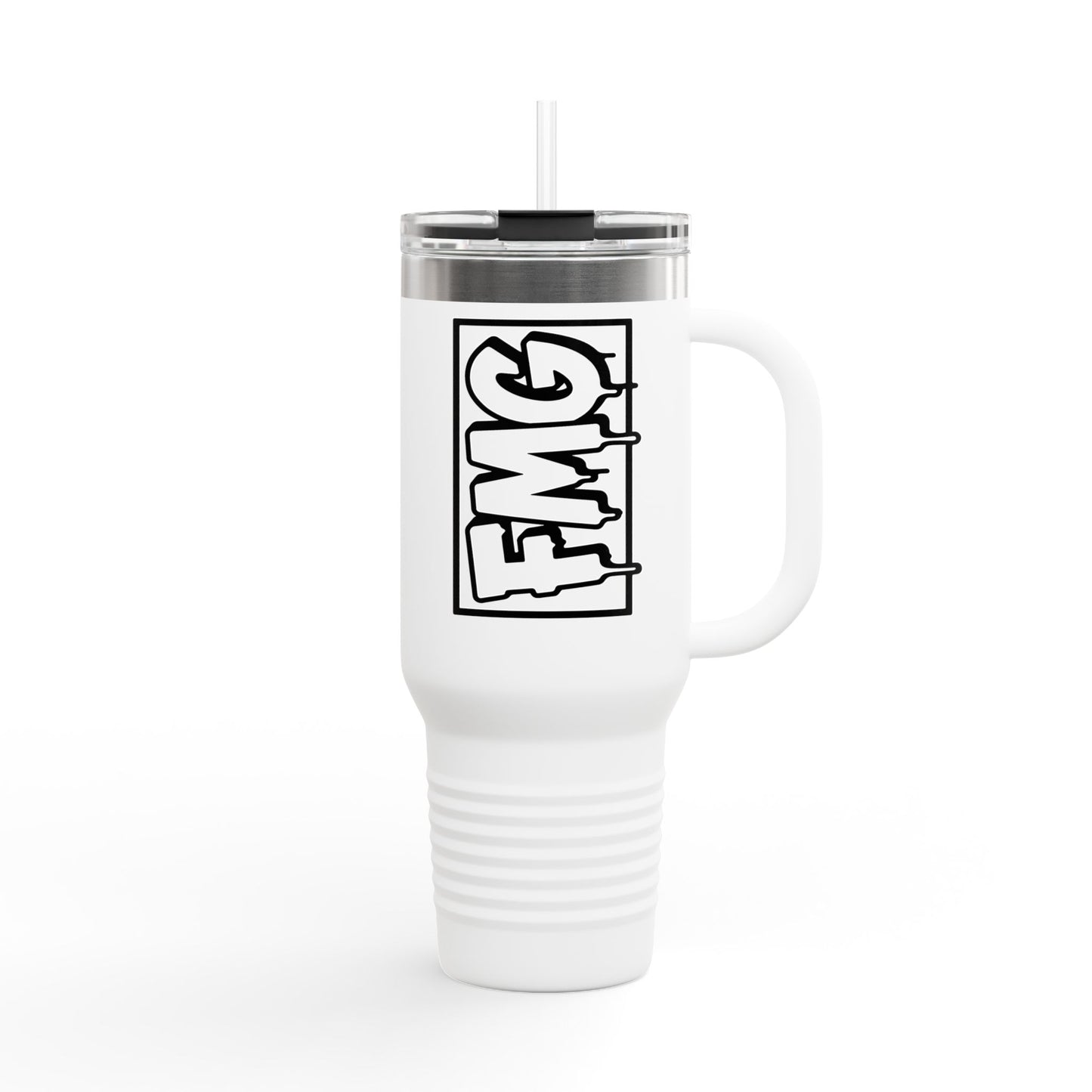 FMG Insulated Travel Mug, 40oz - Perfect for Outdoors, Camping, Road Trips, Coffee Lovers, Gift for Friends, Personalized Drinkware