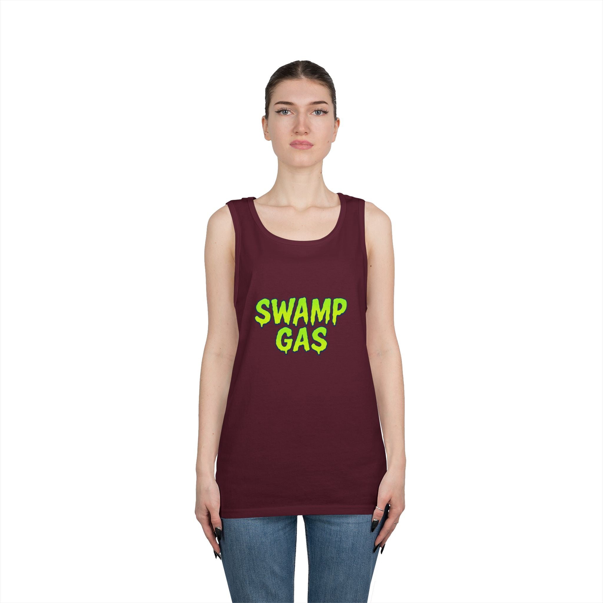 Swamp Gas Unisex Heavy Cotton Tank Top - Fun Summer Wear, Gift for Nature Lovers, Casual Beach Outfit, Eco-Friendly Apparel, Unique [...]
