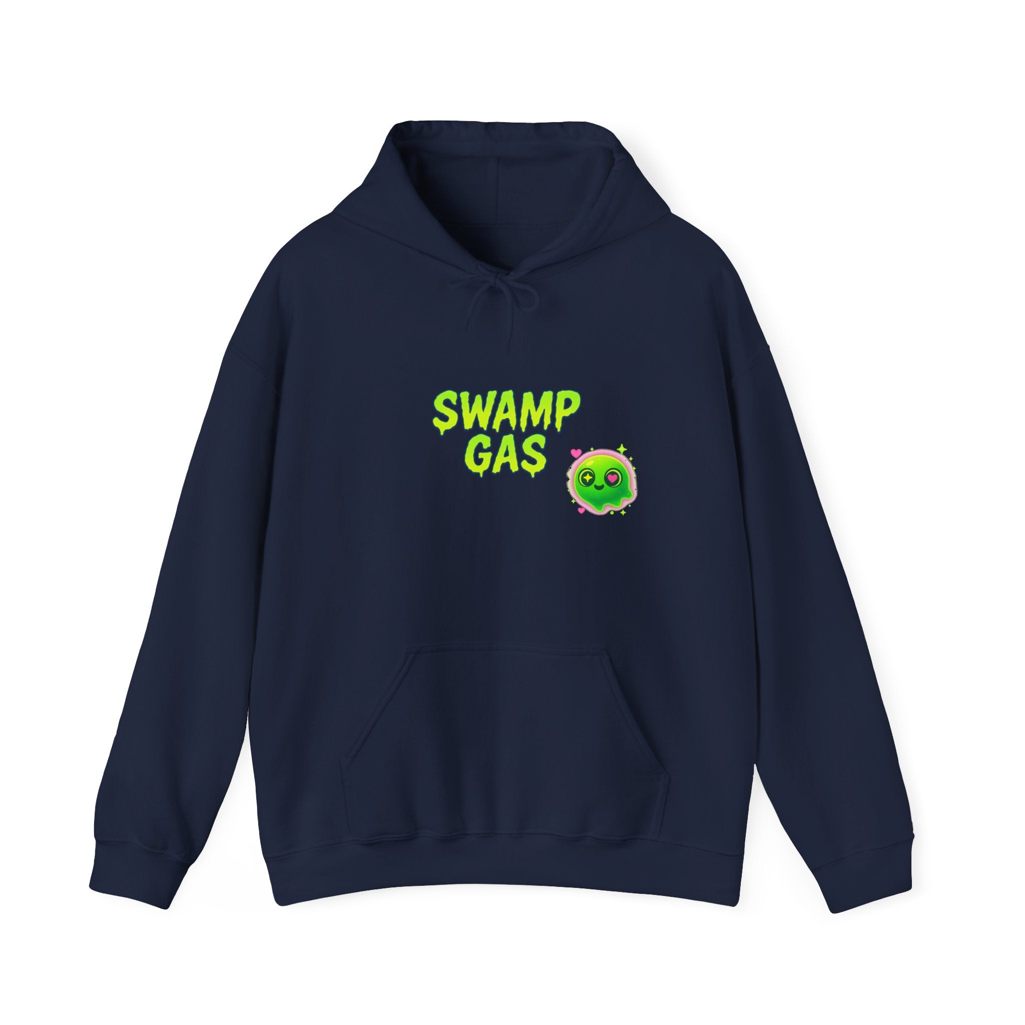 Cute Swamp Gas Hoodie, Unisex Sweatshirt, Gamer Gift, Green Slime Hoodie, Fun Casual Outfit, Halloween Costume