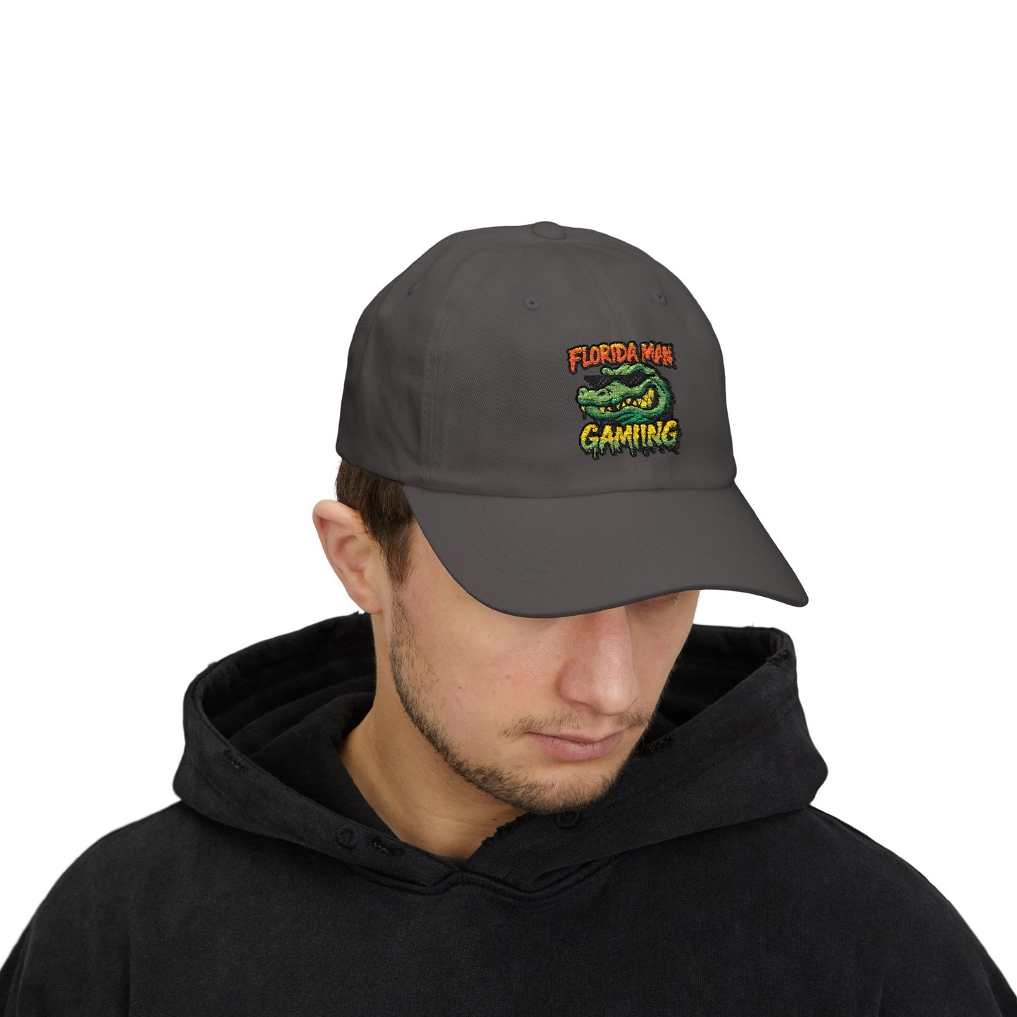 Florida Man Gaming Classic Dad Cap, Funny Gift for Gamers, Casual Sun Hat, Summer Accessory, Unique Dad Hat