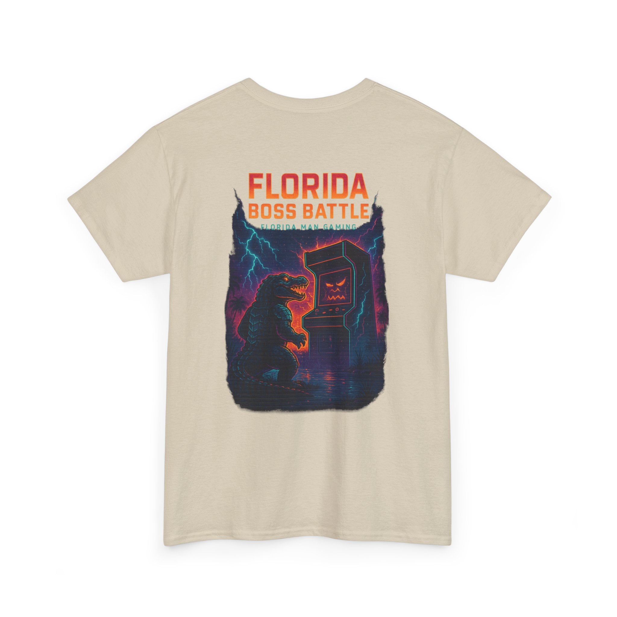 Florida Boss Battle Tee - Unisex Gaming Shirt, Retro Video Game T-Shirt, Gift for Gamers, Cool Casual Wear, Unique Graphic Tee