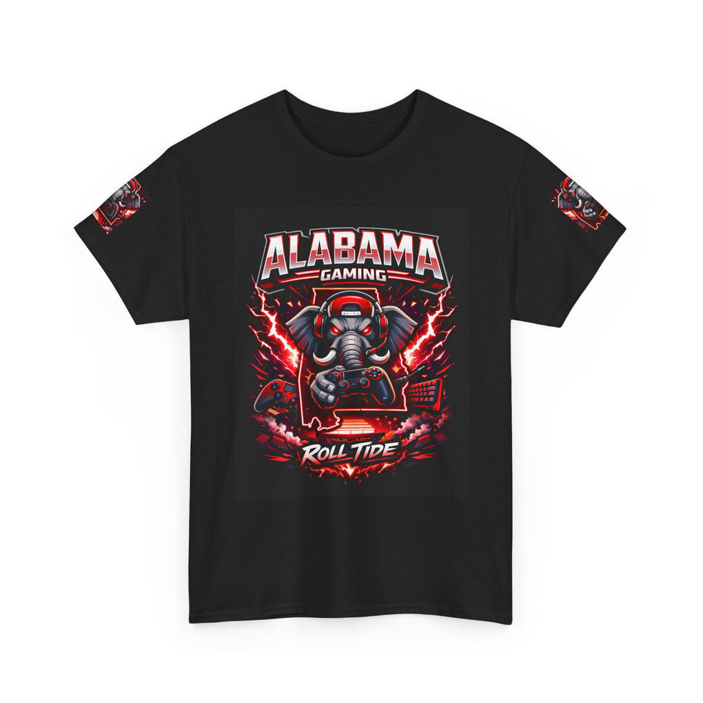 Alabama Gaming Tee — 'Roll Tide' Elephant Gamer Graphic Shirt