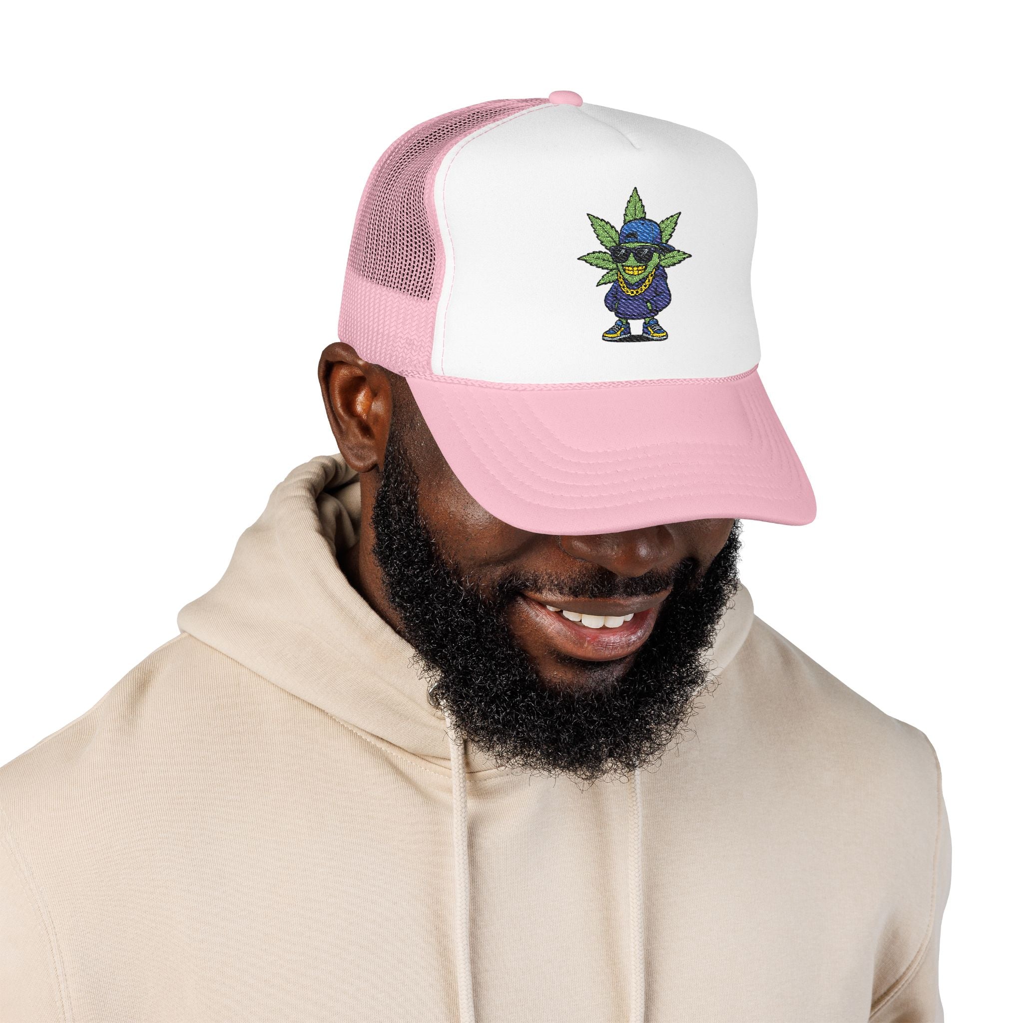 Cool Embroidered Foam Trucker Hat for Trendsetters, Everyday Style, Gift for Him, Outdoor Activities, Unique Streetwear
