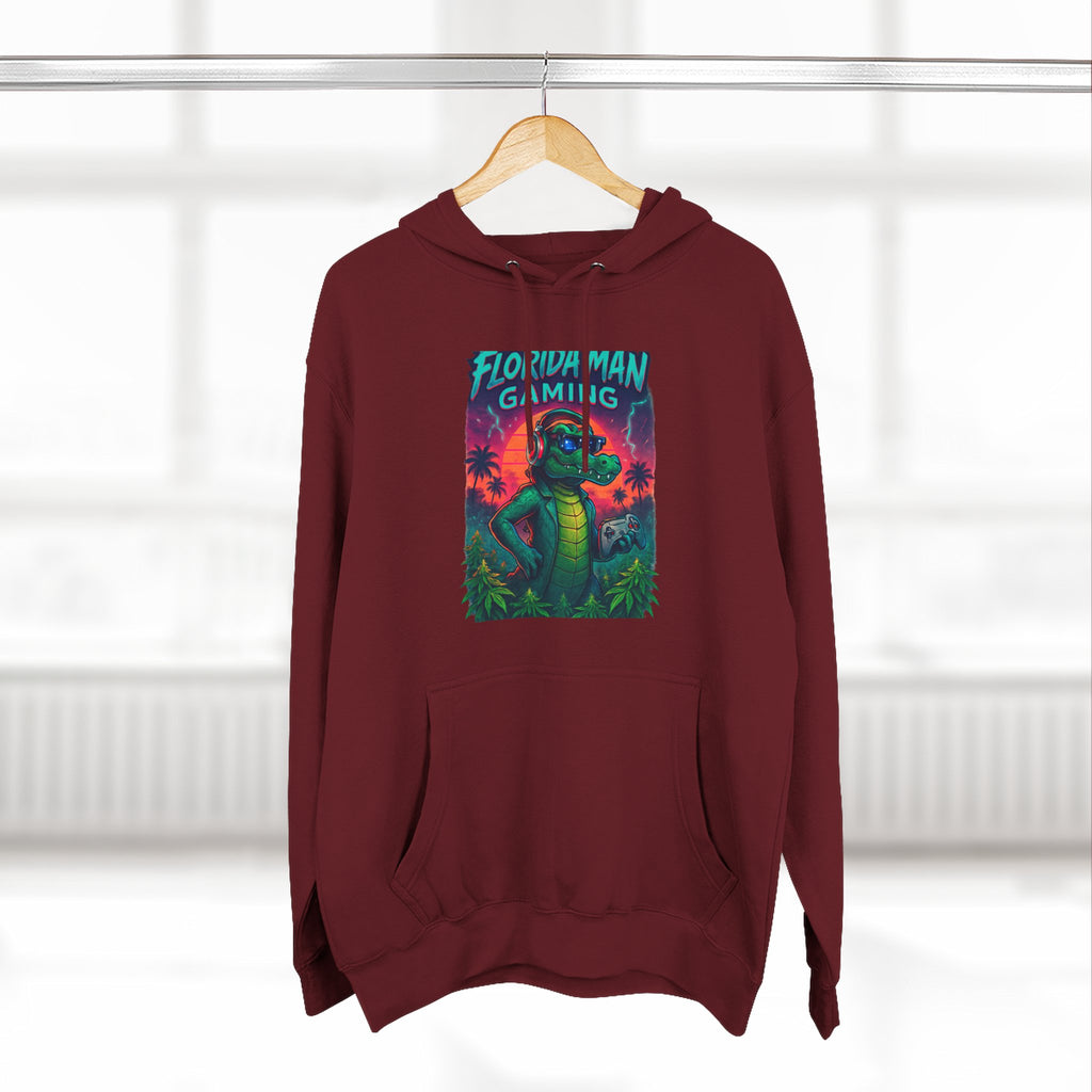 Gamer Fleece Hoodie - Cozy Dragon Design, Perfect for Gaming Sessions, Gifts for Gamers, Casual Wear, Fun Streetwear