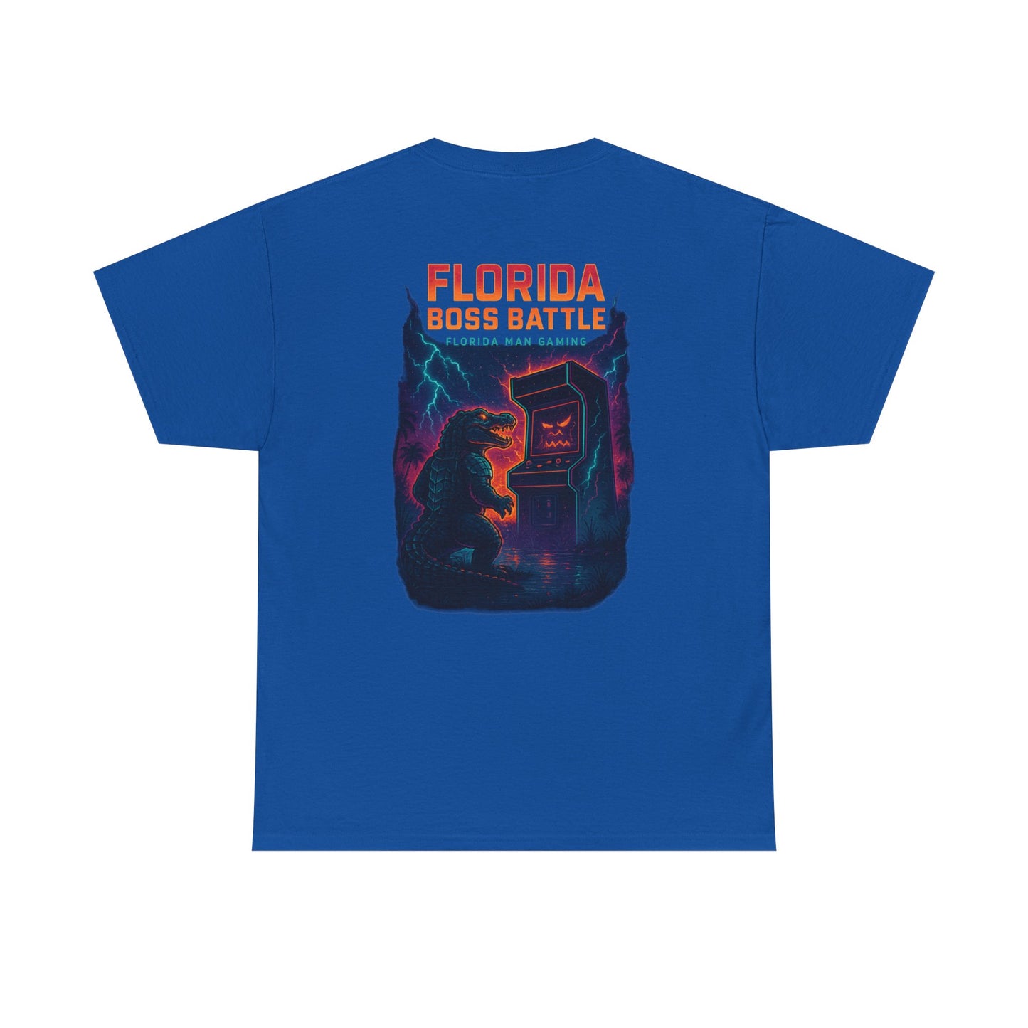 Florida Boss Battle Tee - Unisex Gaming Shirt, Retro Video Game T-Shirt, Gift for Gamers, Cool Casual Wear, Unique Graphic Tee