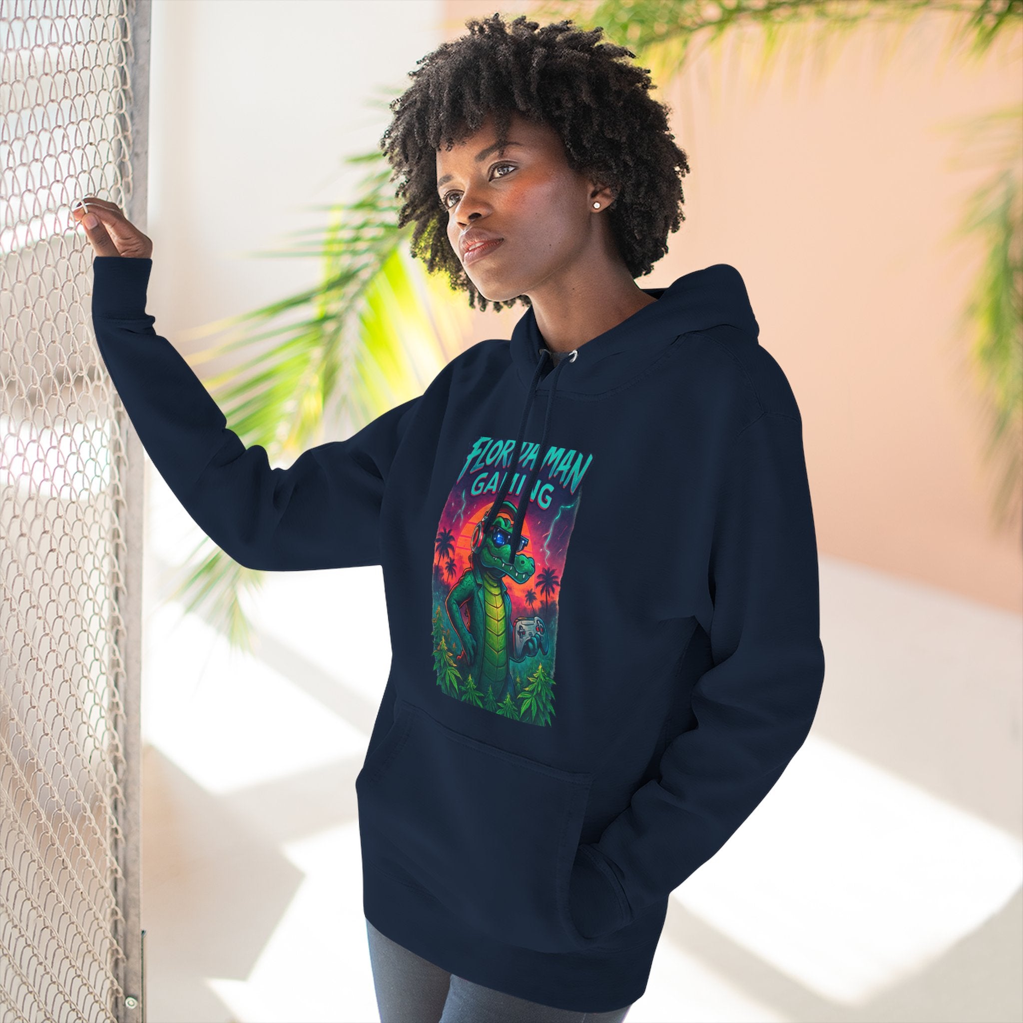 Gamer Fleece Hoodie - Cozy Dragon Design, Perfect for Gaming Sessions, Gifts for Gamers, Casual Wear, Fun Streetwear