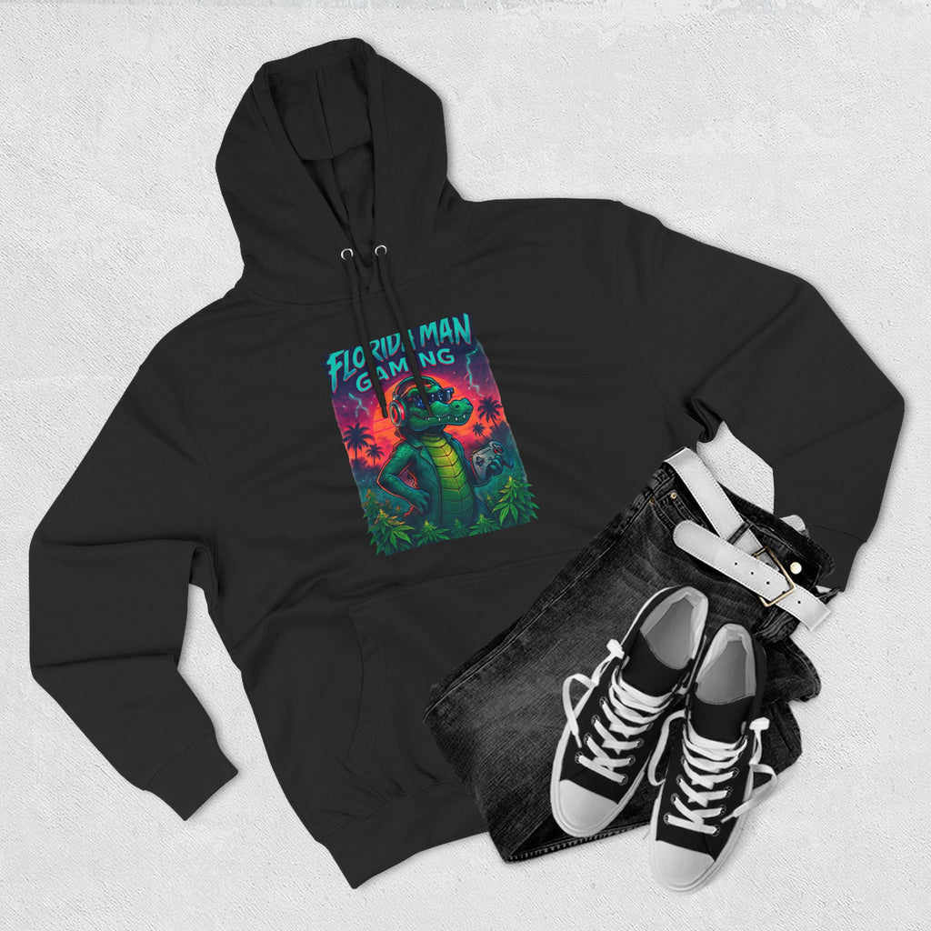 Gamer Fleece Hoodie - Cozy Dragon Design, Perfect for Gaming Sessions, Gifts for Gamers, Casual Wear, Fun Streetwear