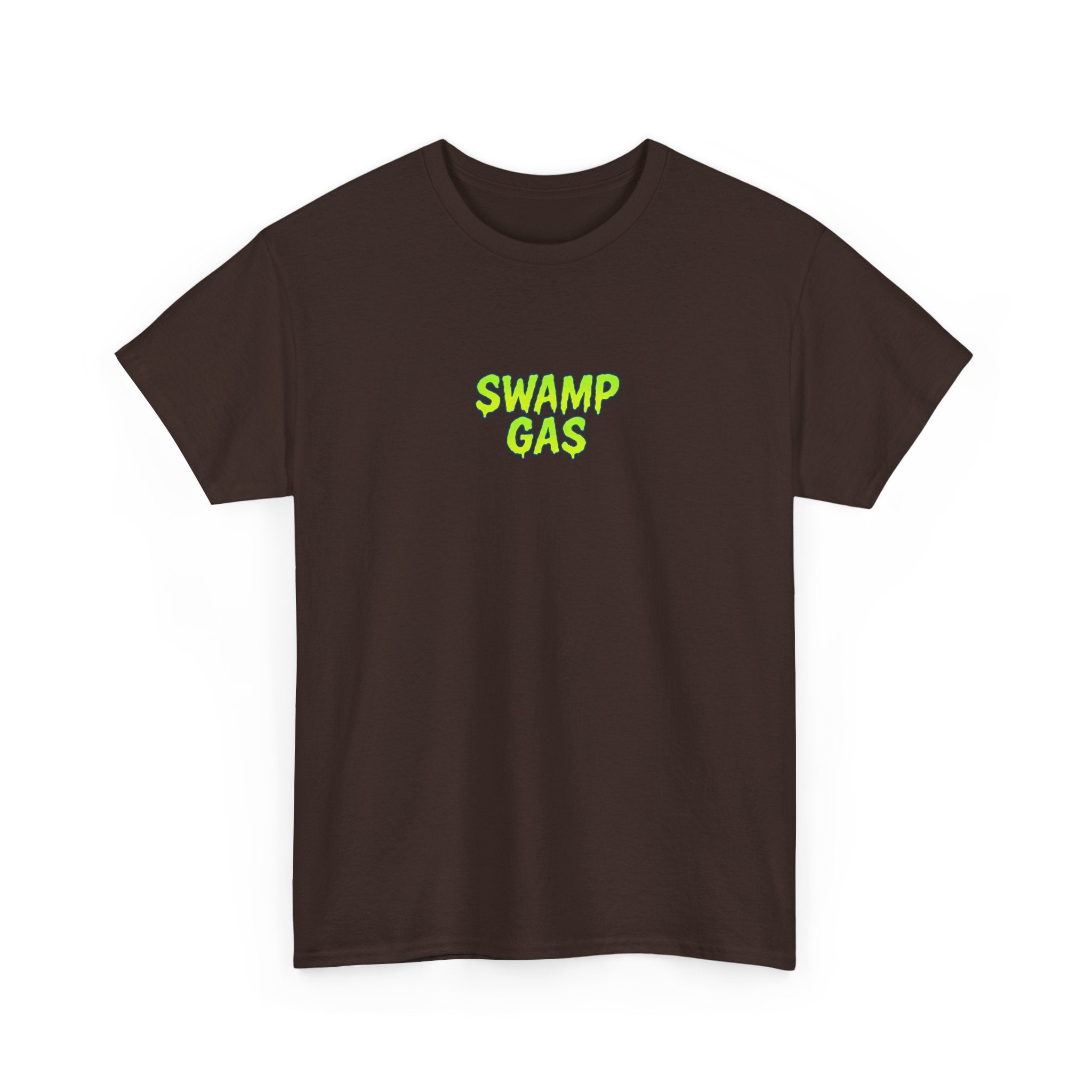 Swamp Gas Monster Unisex Tee, Fun Graphic Shirt, Gift for Monster Lovers, Casual Wear, Halloween Apparel, Youth and Adult Sizes