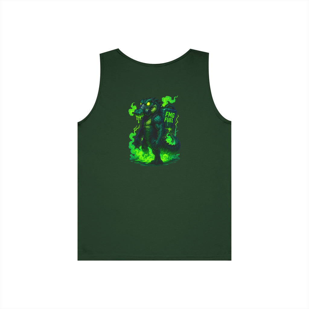 Swamp Gas Unisex Heavy Cotton Tank Top, Funny Summer Shirt, Graphic Muscle Tee, Casual Wear, Gift for Monster Lovers