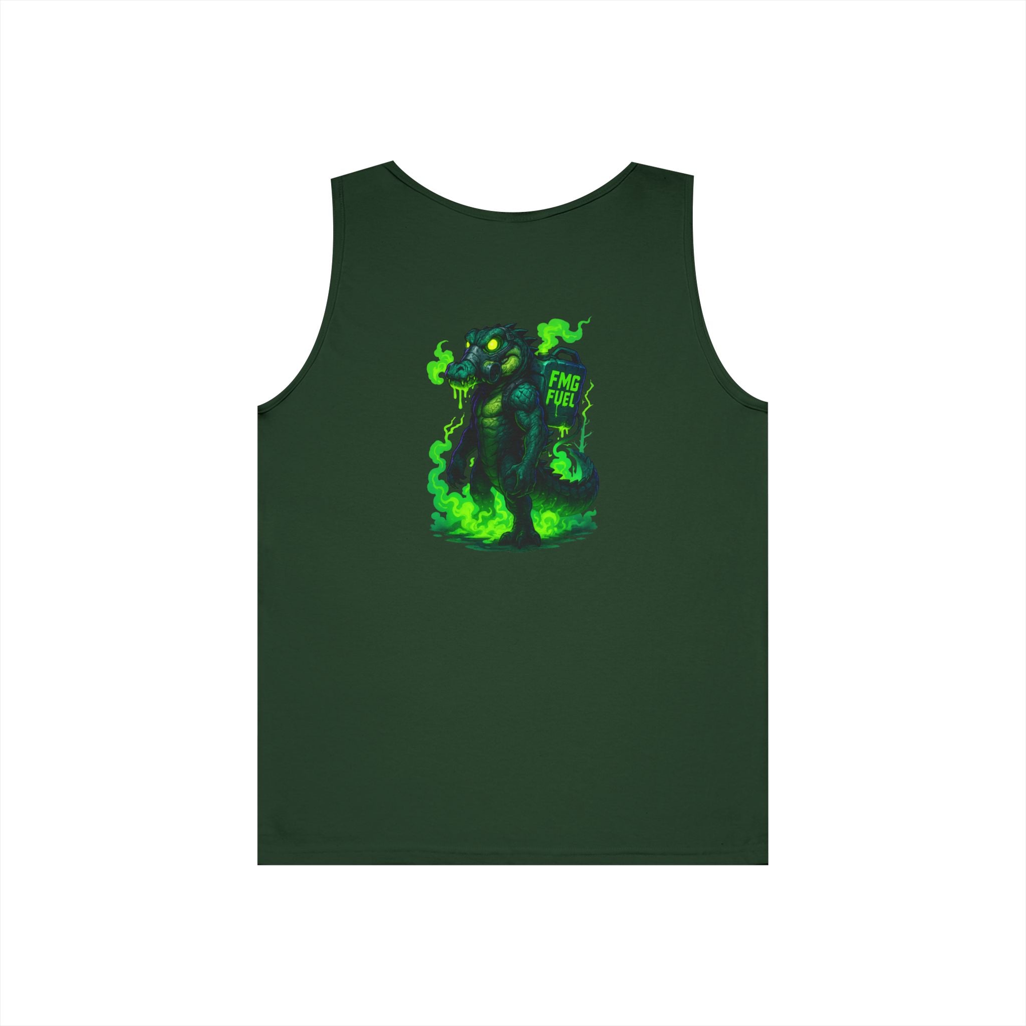 Swamp Gas Unisex Heavy Cotton Tank Top, Funny Summer Shirt, Graphic Muscle Tee, Casual Wear, Gift for Monster Lovers