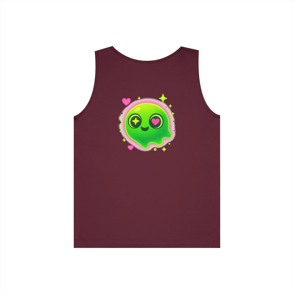 Cute Cartoon Glow-in-the-Dark Tank Top, Summer Outfit, LGBTQ+ Pride Wear, Festival Attire, Funny Gift for Teens, Casual Wear