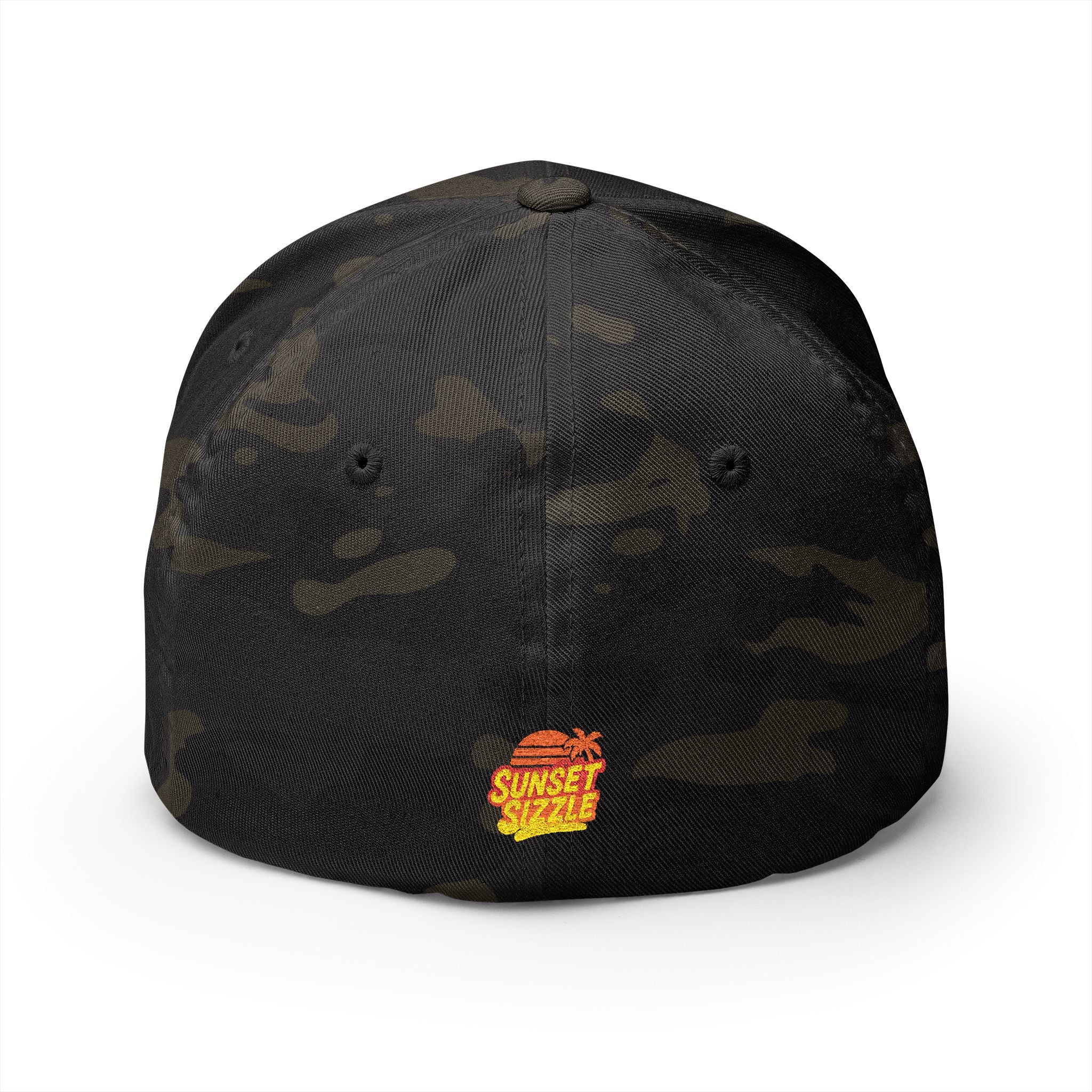 Cap - Sunset Sizzle Embroidery Design - Vaporwave Streetwear