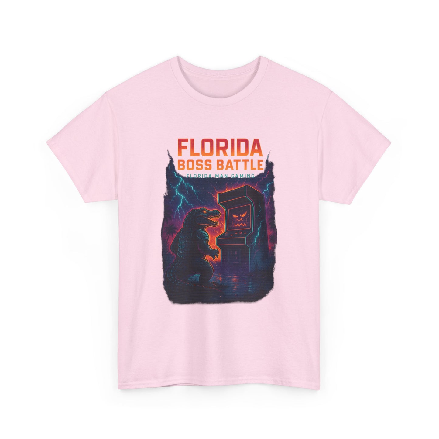 Florida Boss Battle Tee - Unisex Gaming Shirt, Retro Video Game T-Shirt, Gift for Gamers, Cool Casual Wear, Unique Graphic Tee