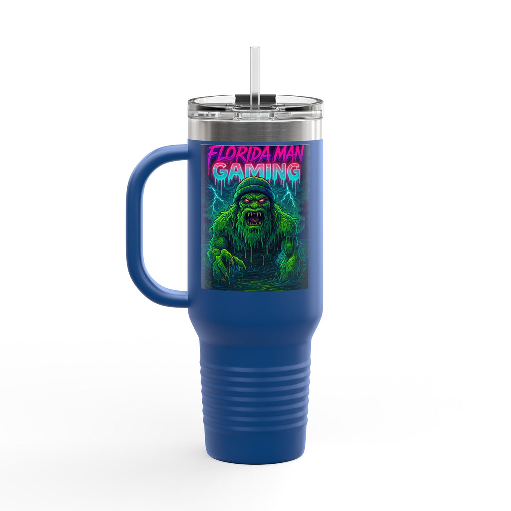 Florida Man Gaming Insulated Travel Mug | 40oz | Fun Gift for Gamers, Travel, Parties, Unique Drinkware