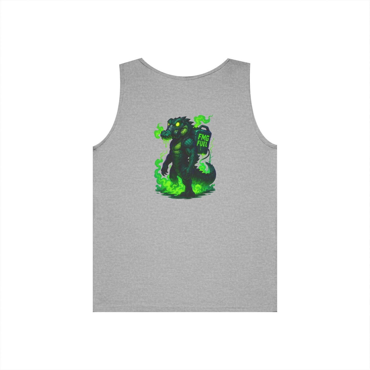 Swamp Gas Unisex Heavy Cotton Tank Top, Funny Summer Shirt, Graphic Muscle Tee, Casual Wear, Gift for Monster Lovers