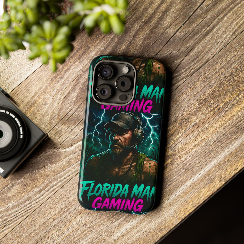 Phone Case - Florida Man Gaming Mascot Rising from the Swamp Tough Case