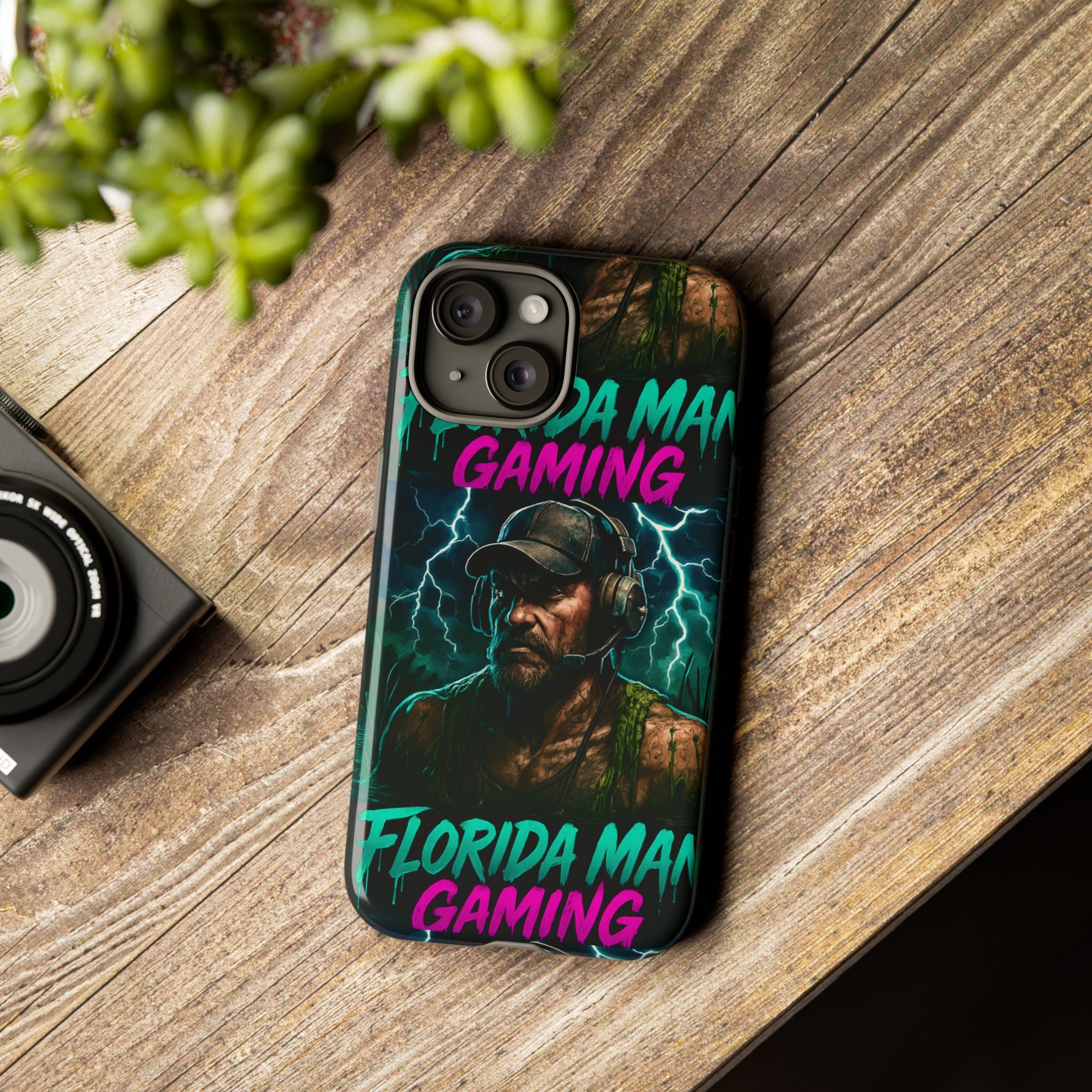 Phone Case - Florida Man Gaming Mascot Rising from the Swamp Tough Case