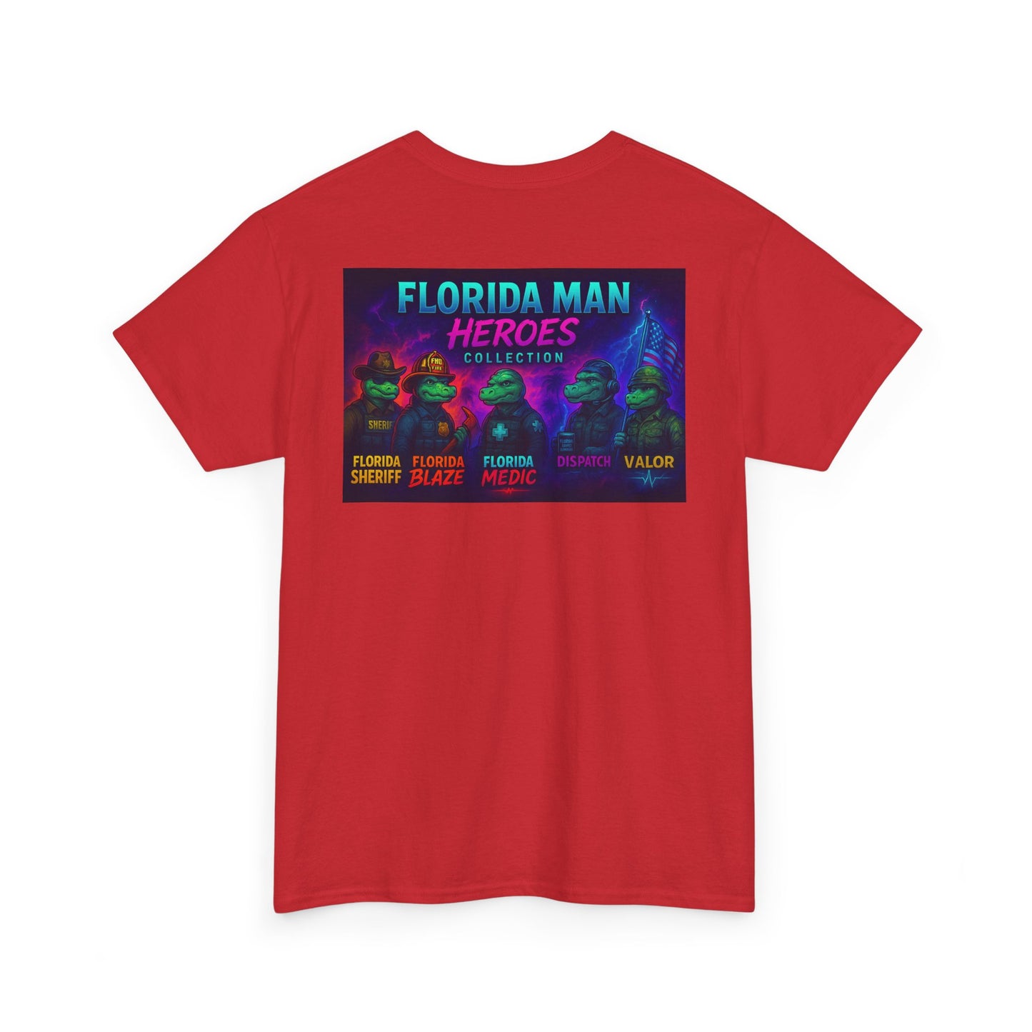 Florida Man Heroes Unisex Tee | Fun Graphic Shirt, Unique Gift, Florida Pride, Casual Style, Funny Tee