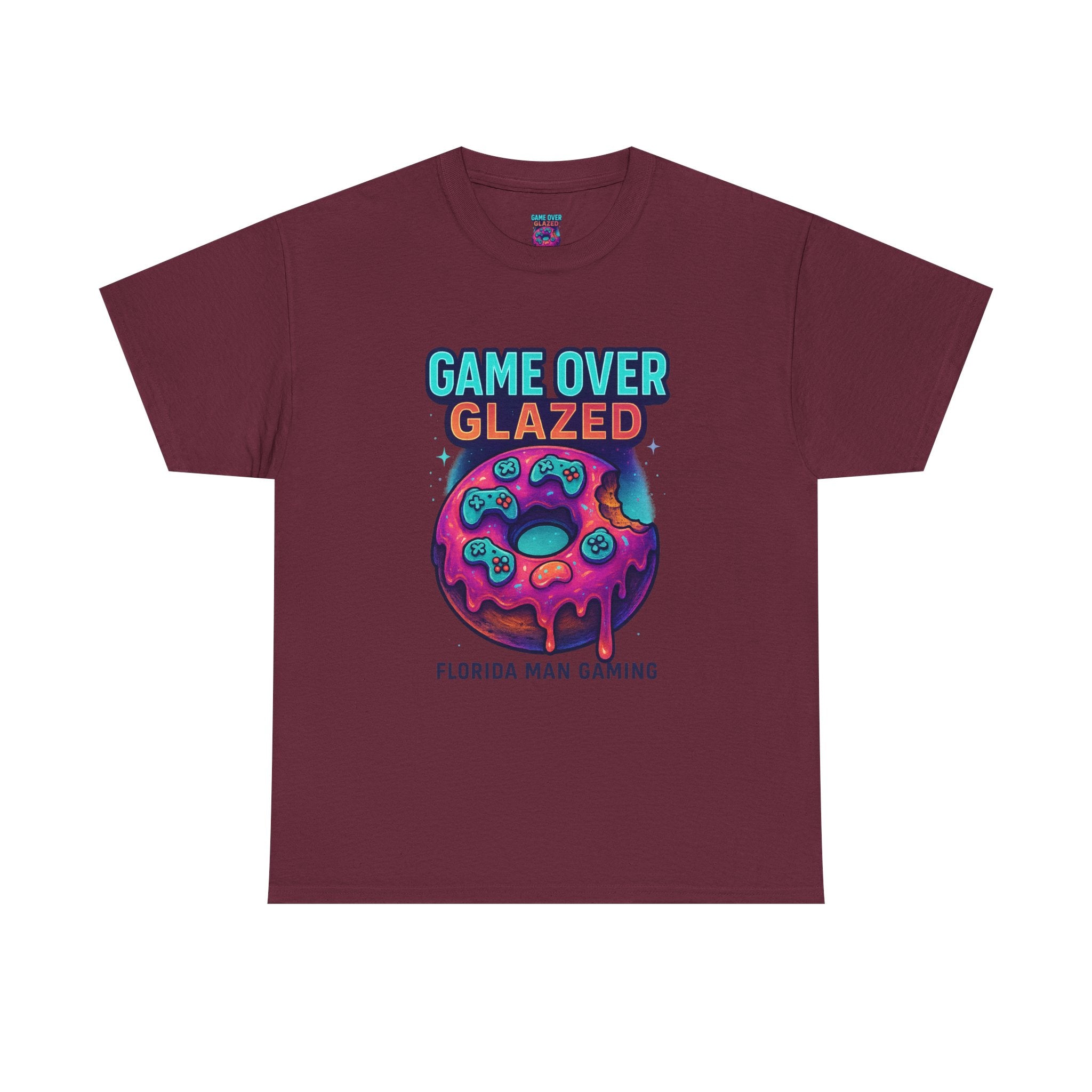 Gaming Graphic Tee for Retro Fun Lovers, Perfect for Gifts, Casual Wear, Gaming Events, Game Over Design