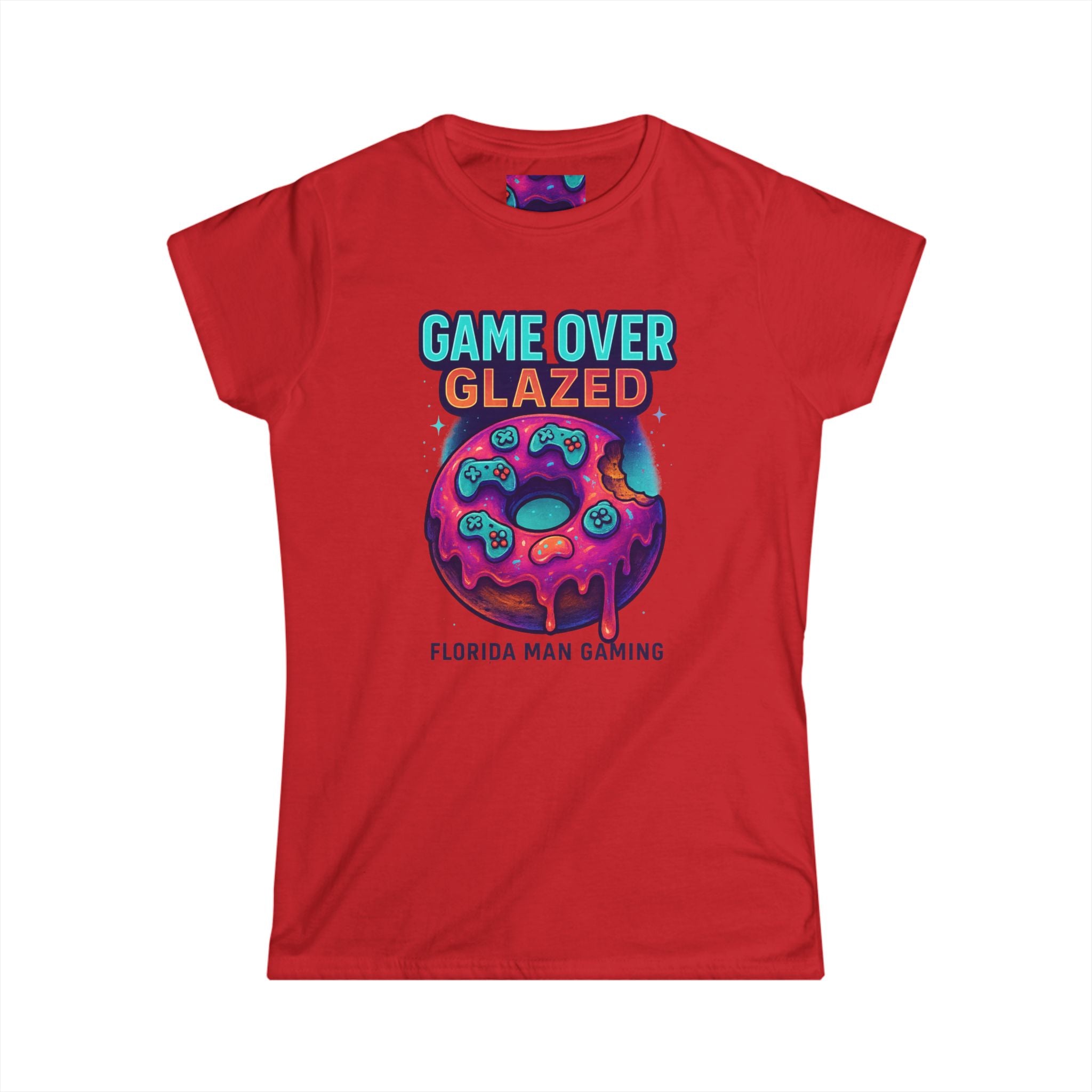Gaming-Inspired Women's Softstyle Tee - Perfect for Gamers, Nerds, Birthday Gifts, Gaming Events, Casual Wear