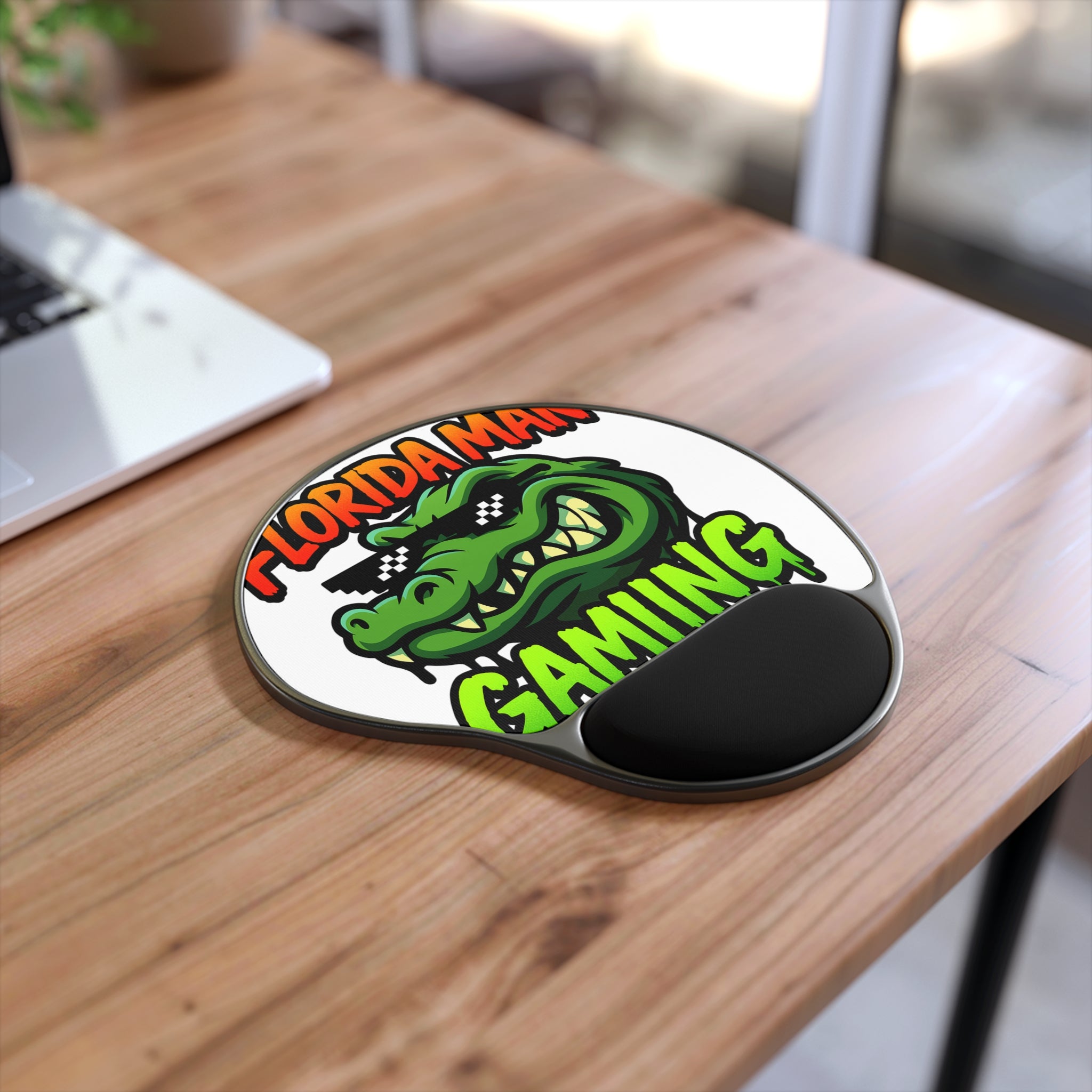 Florida Man Gaming Mouse Pad with Wrist Rest, Cool Gaming Accessory, Computer Mouse Pad, Office Decor, Gift for Gamers