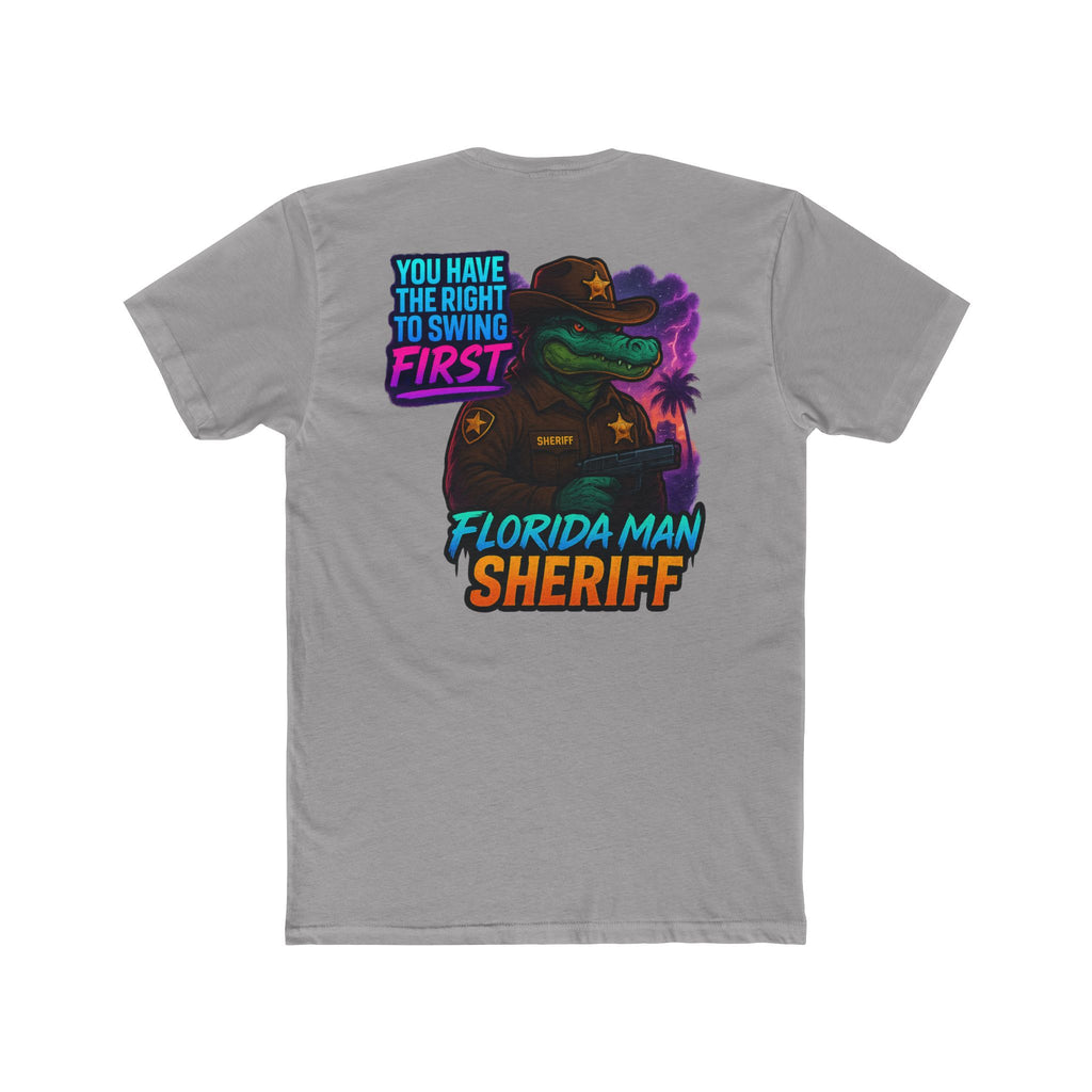 Florida Man Sheriff T-Shirt, Fun Graphic Tee, Quirky Humor Shirt, Gift for Law Enforcement Lovers, Casual Wear, Birthday Present