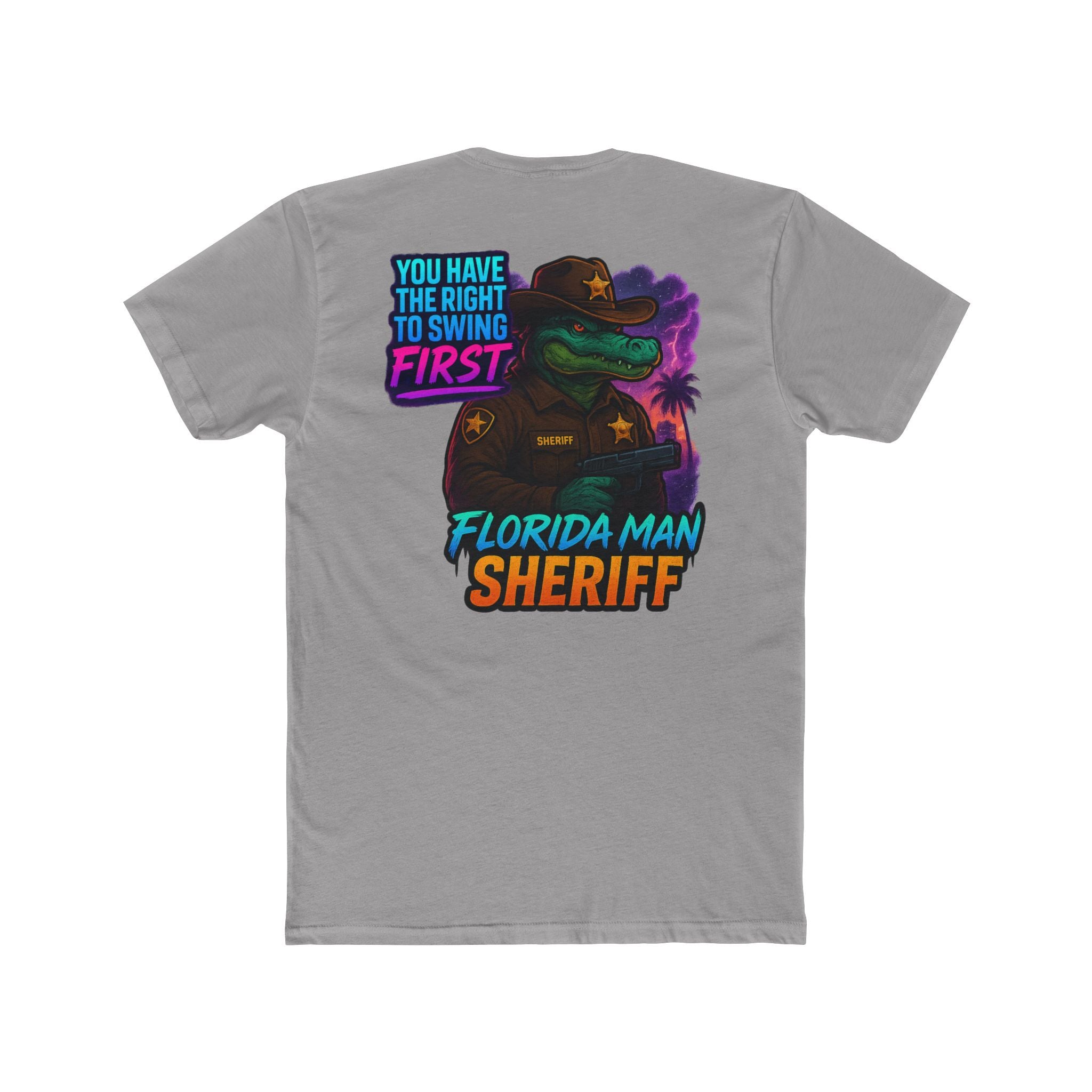 Florida Man Sheriff T-Shirt, Fun Graphic Tee, Quirky Humor Shirt, Gift for Law Enforcement Lovers, Casual Wear, Birthday Present