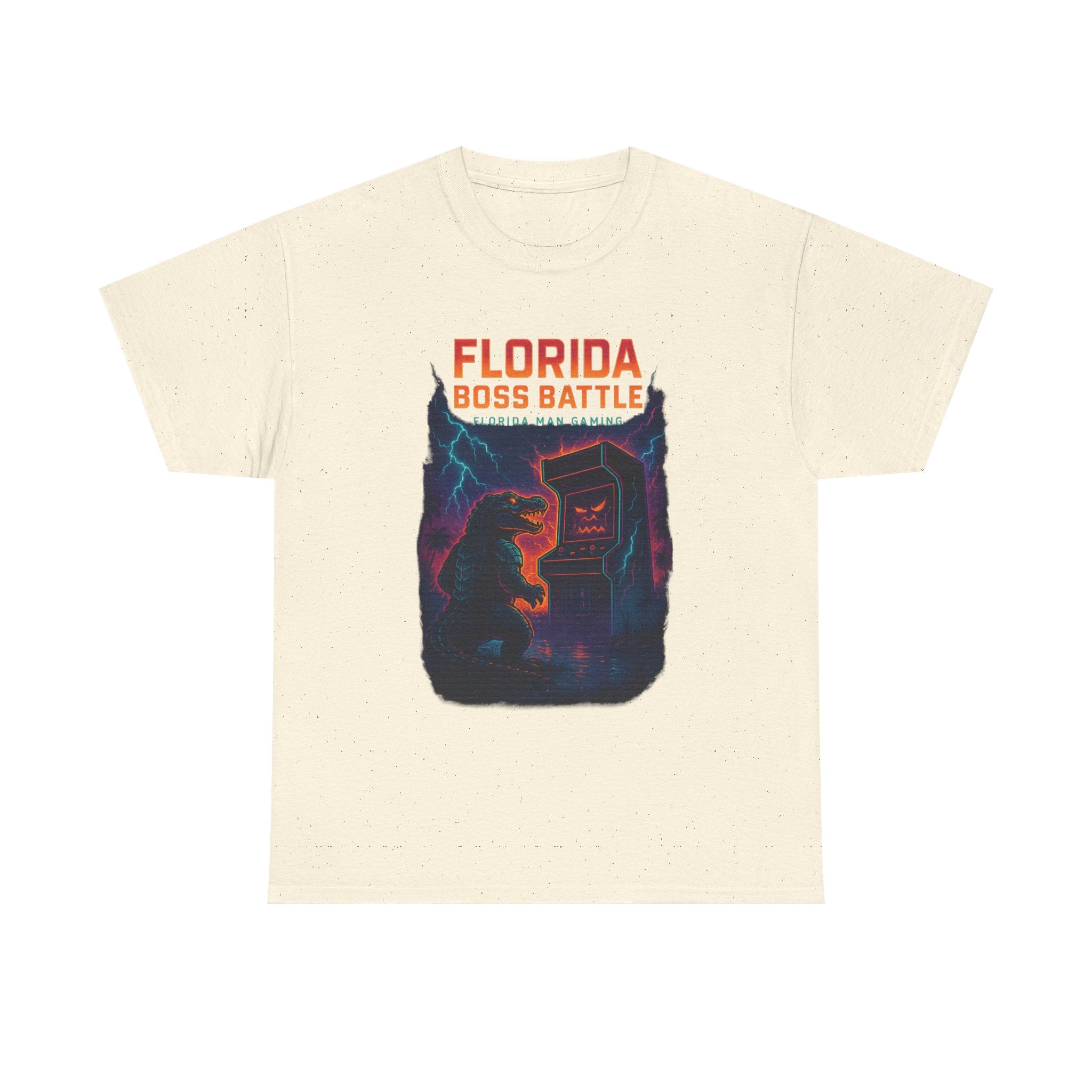 Florida Boss Battle Tee - Unisex Gaming Shirt, Retro Video Game T-Shirt, Gift for Gamers, Cool Casual Wear, Unique Graphic Tee