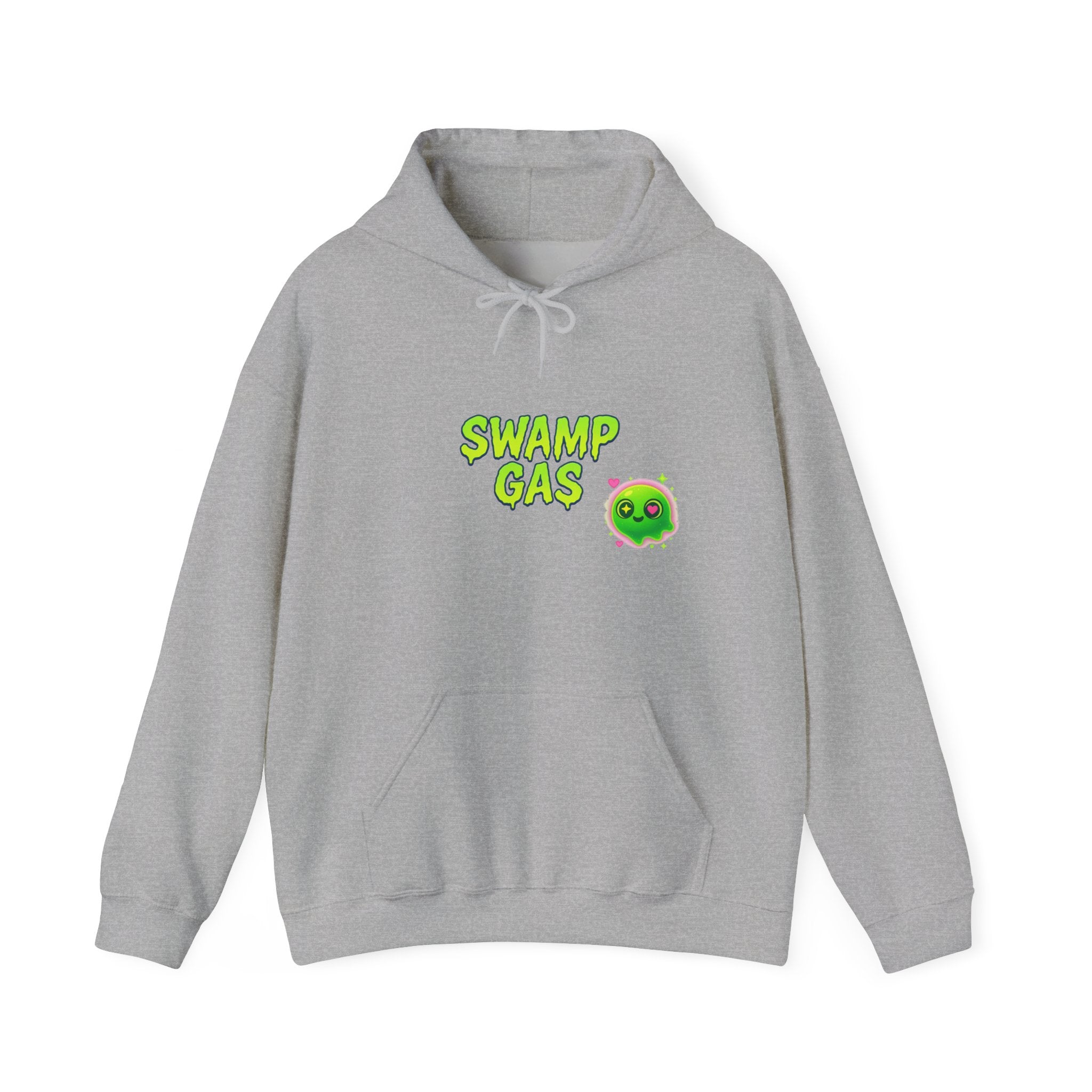 Cute Swamp Gas Hoodie, Unisex Sweatshirt, Gamer Gift, Green Slime Hoodie, Fun Casual Outfit, Halloween Costume