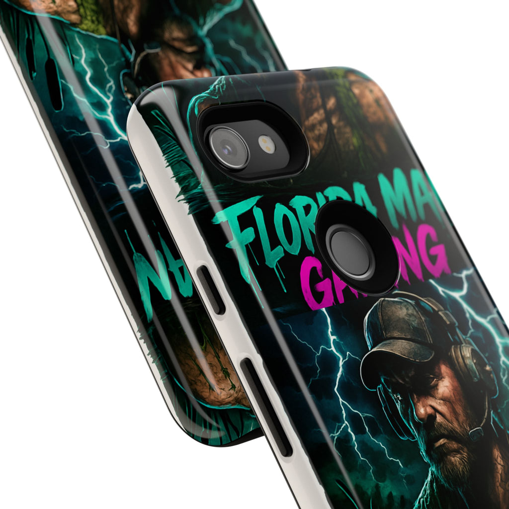 Phone Case - Florida Man Gaming Mascot Rising from the Swamp Tough Case