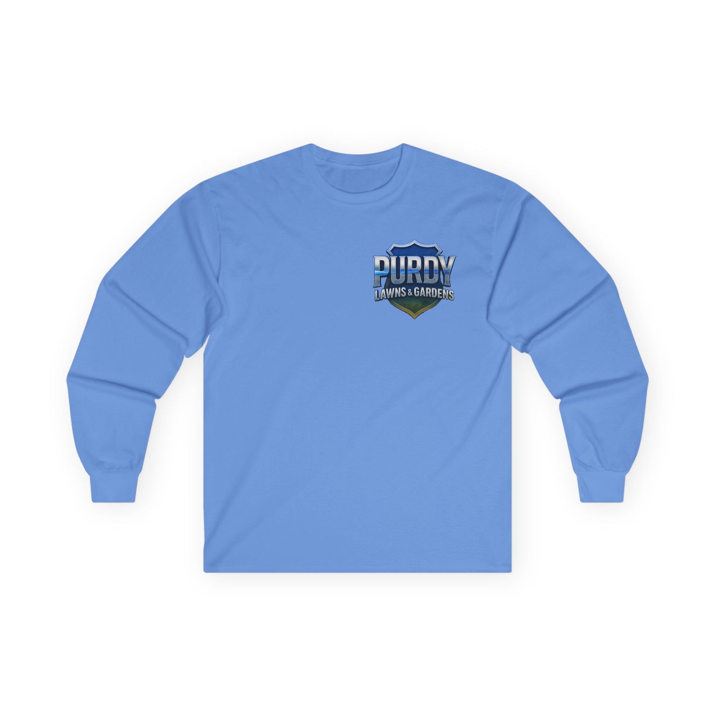 Purdy Lawns & Gardens Long Sleeve Tee, Gardening Shirt, Lawn Care Apparel, Casual Workwear, Unisex Garden Tee, Personalized Gift