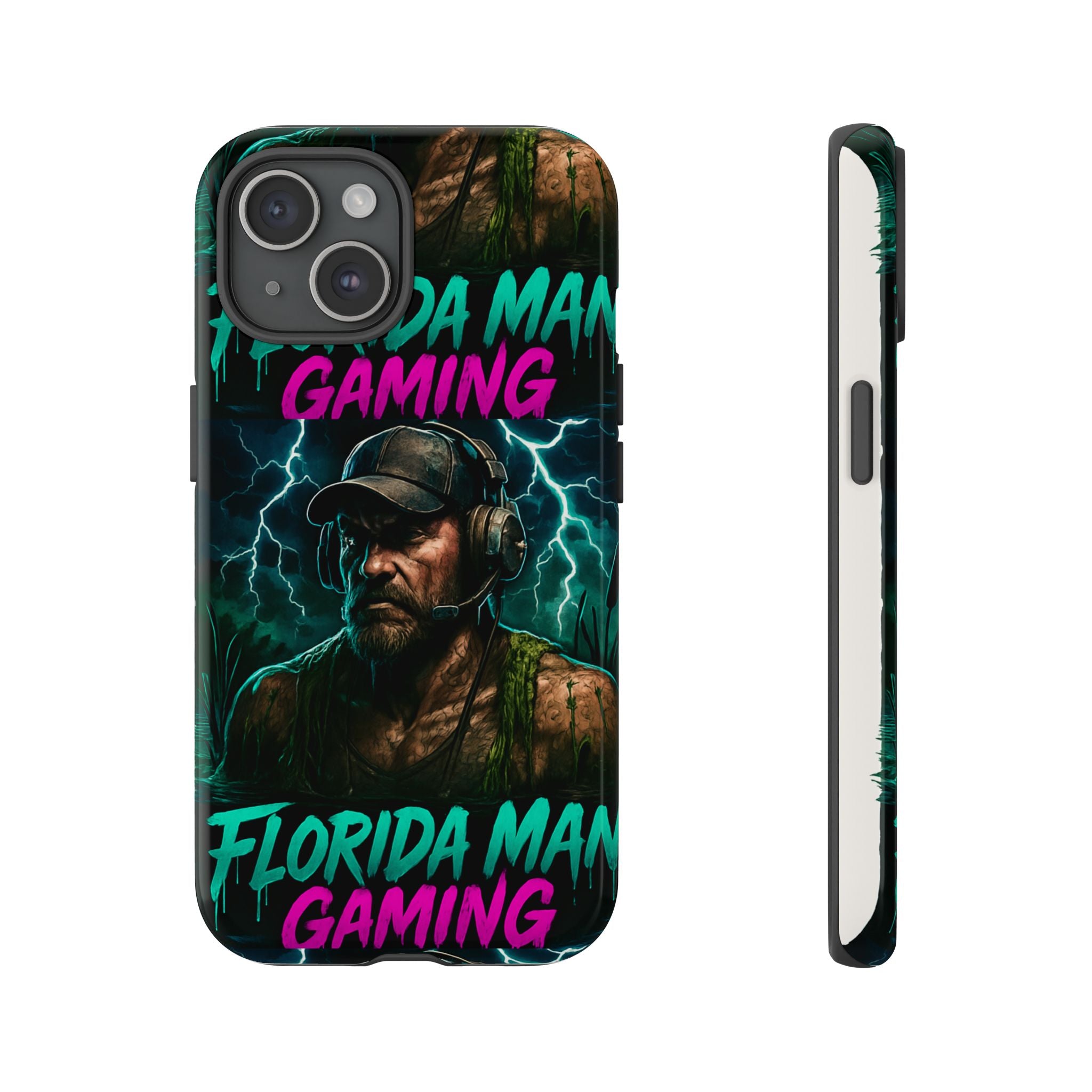 Phone Case - Florida Man Gaming Mascot Rising from the Swamp Tough Case