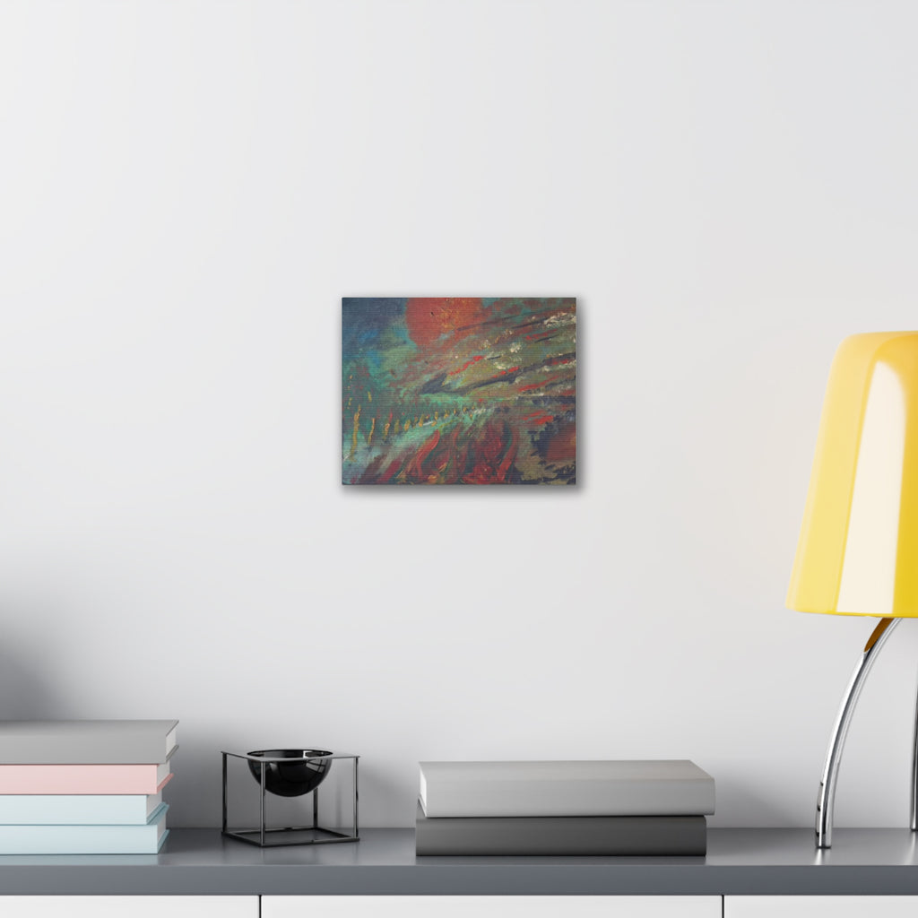 Abstract Sunrise Landscape Canvas Print — Stretched 0.75"