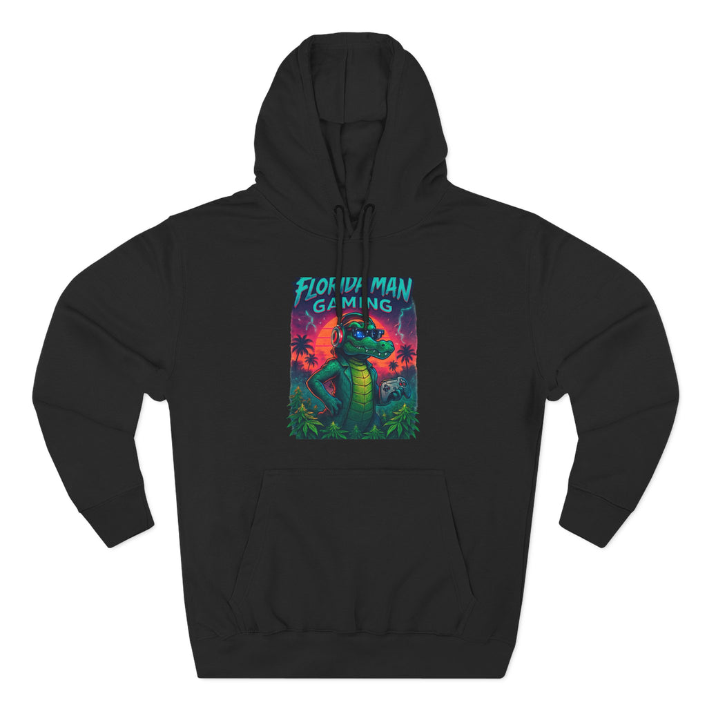 Gamer Fleece Hoodie - Cozy Dragon Design, Perfect for Gaming Sessions, Gifts for Gamers, Casual Wear, Fun Streetwear