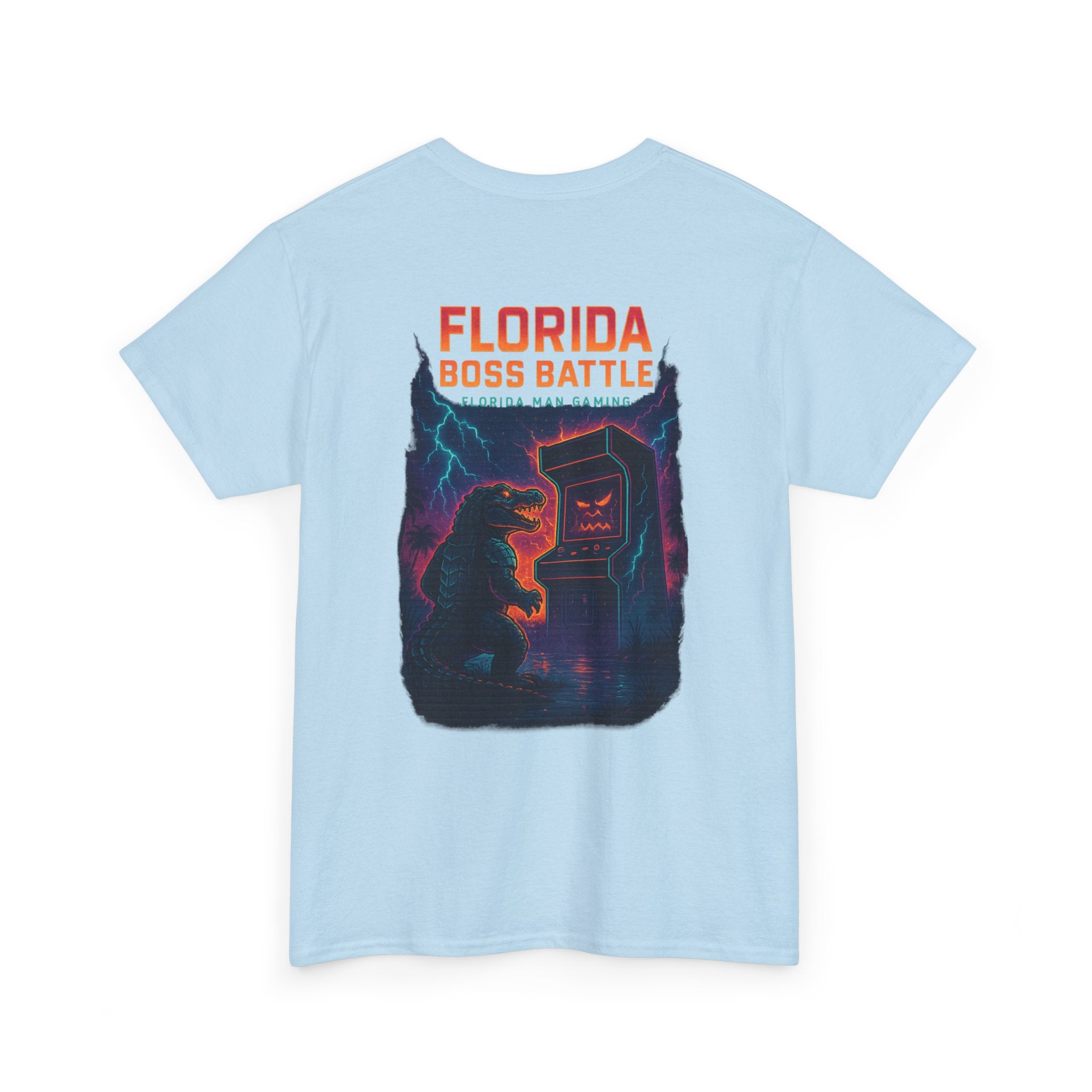 Florida Boss Battle Gaming Tee - Fun Unisex Cotton Shirt, Unique Graphic T-Shirt, Gift for Gamers, Casual Wear, Gaming Merchandise