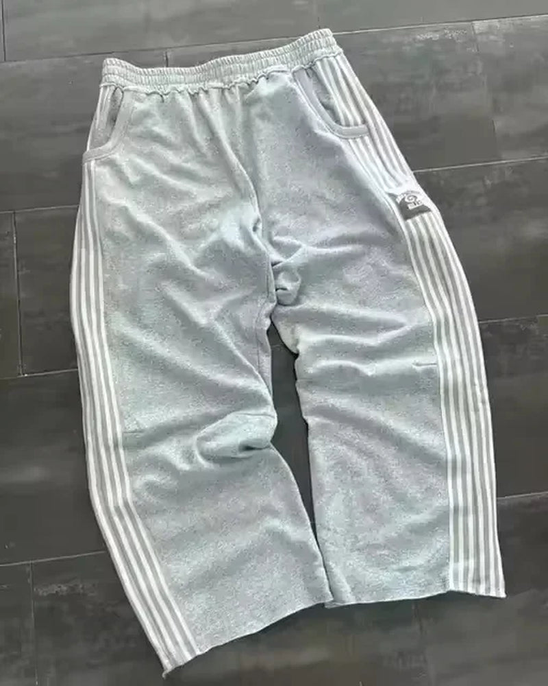 Embroidery Streetwear Men Clothing Fashion Hip Hop Men Pants Sweatpants Loose Casual Y2K Zipper Hip Joggers Men Trousers