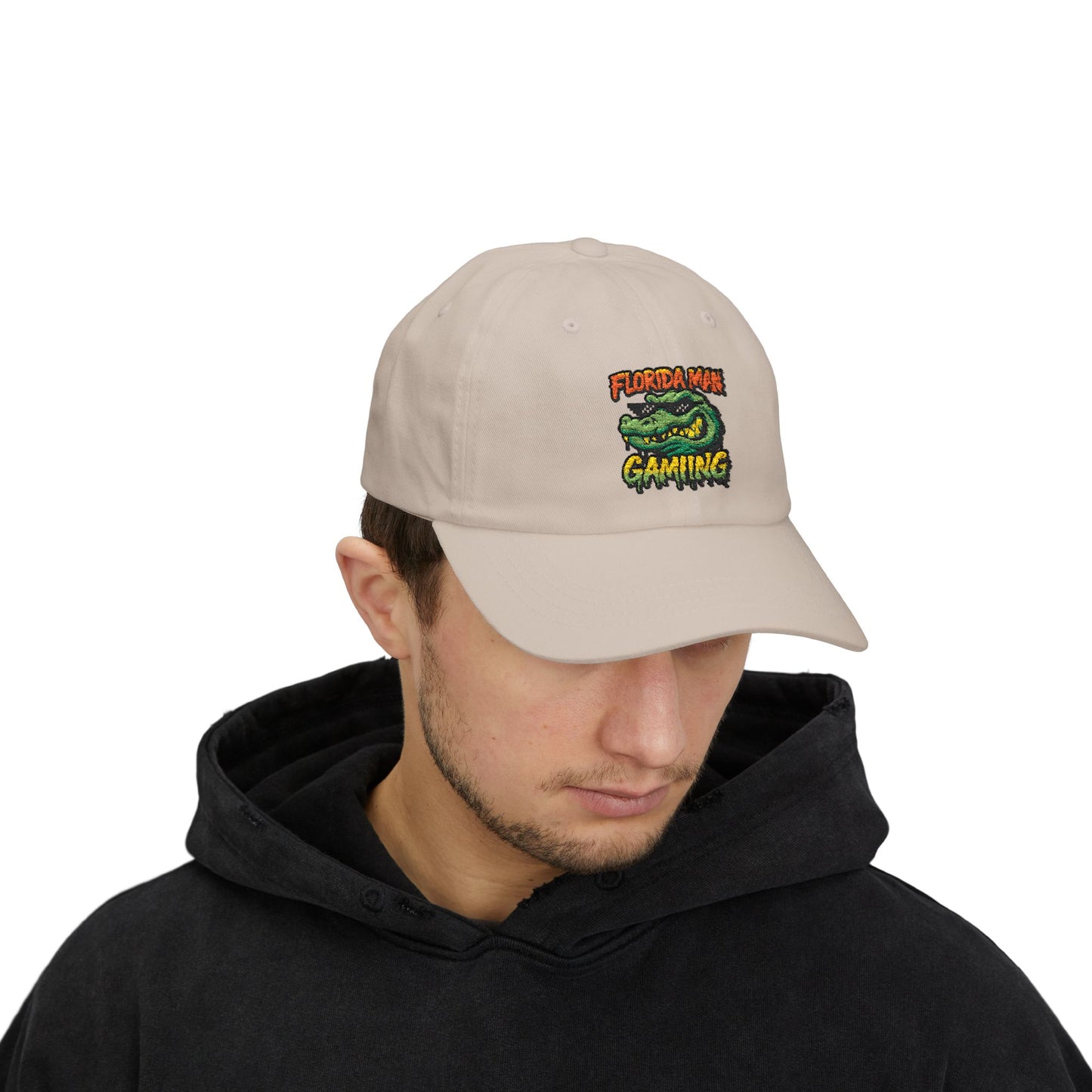 Florida Man Gaming Classic Dad Cap, Funny Gift for Gamers, Casual Sun Hat, Summer Accessory, Unique Dad Hat