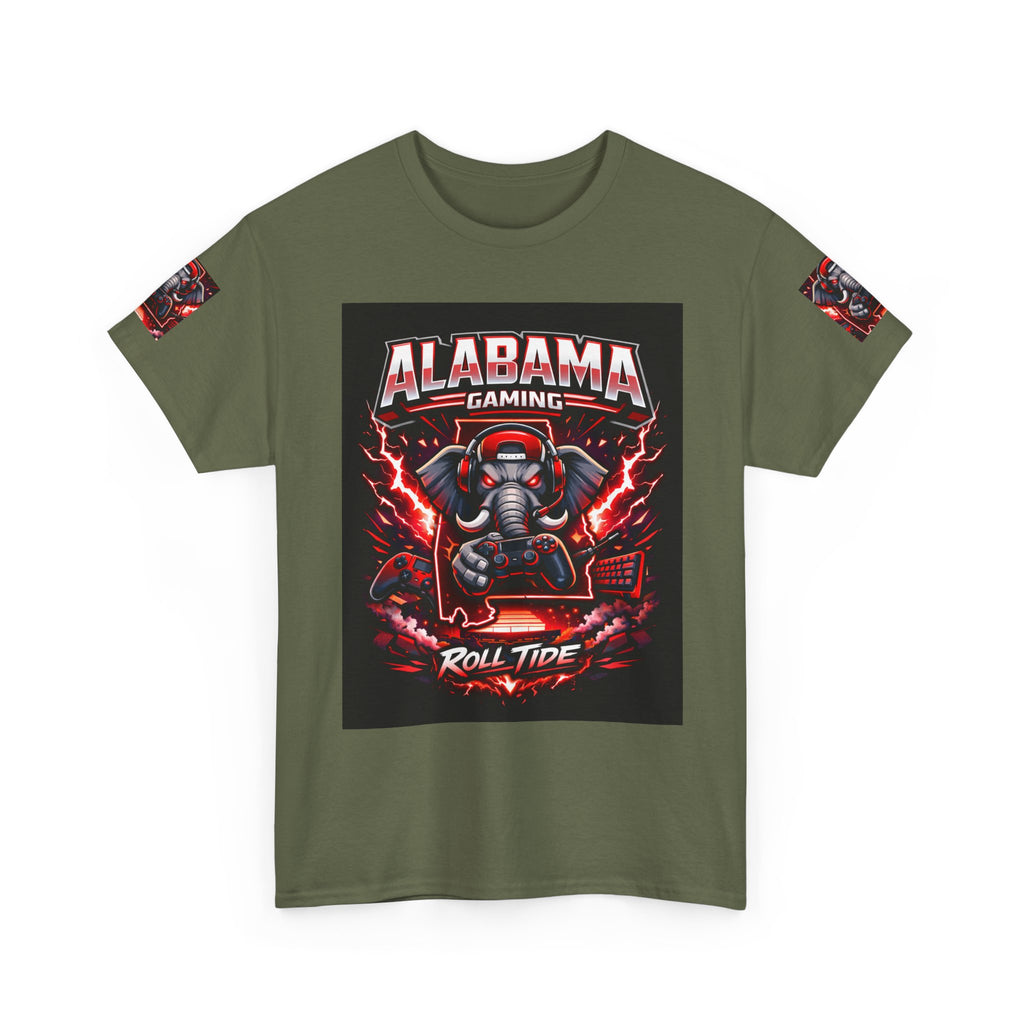 Alabama Gaming Tee — 'Roll Tide' Elephant Gamer Graphic Shirt