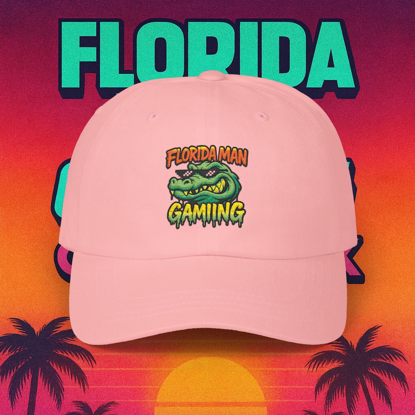 Florida Man Gaming Classic Dad Cap, Funny Gift for Gamers, Casual Sun Hat, Summer Accessory, Unique Dad Hat