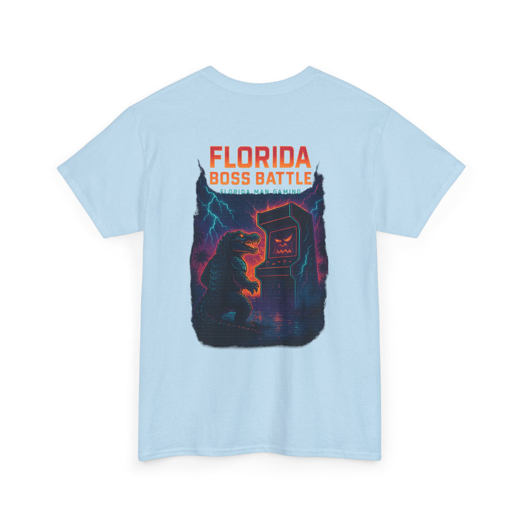 Florida Boss Battle Tee - Unisex Gaming Shirt, Retro Video Game T-Shirt, Gift for Gamers, Cool Casual Wear, Unique Graphic Tee