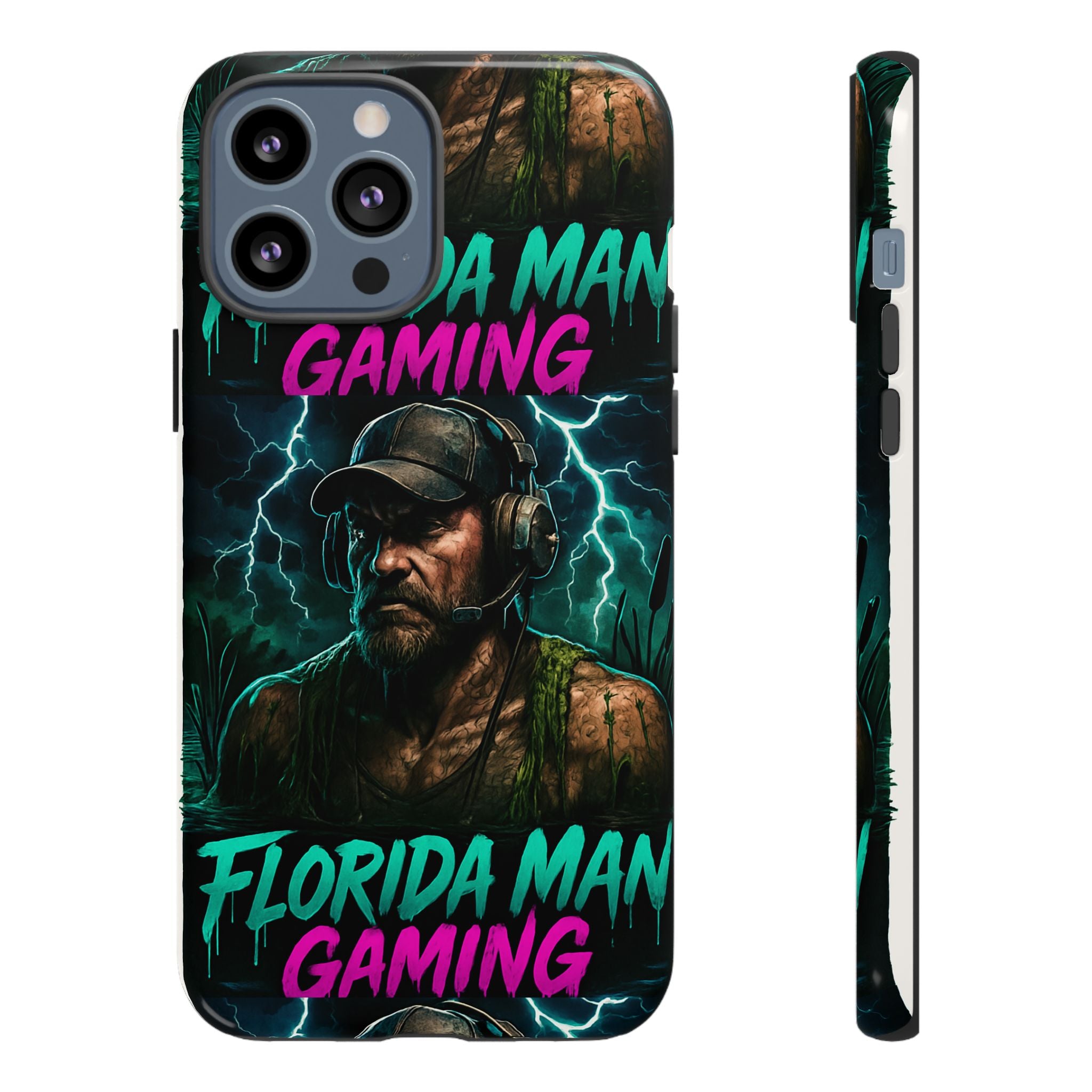 Phone Case - Florida Man Gaming Mascot Rising from the Swamp Tough Case