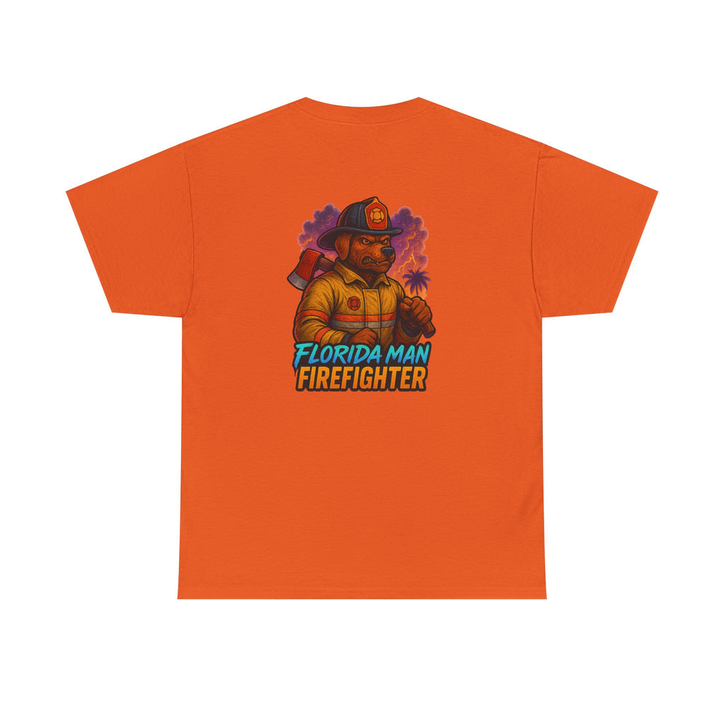 Gaming Tee - Florida Man Blaze Firefighter Gator