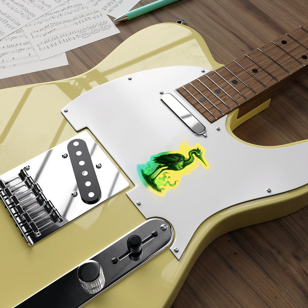 Holographic Crane Die-Cut Stickers | Unique Skateboard Decor, Artful Journaling, Vibrant Gifts for Nature Lovers, Party Favors