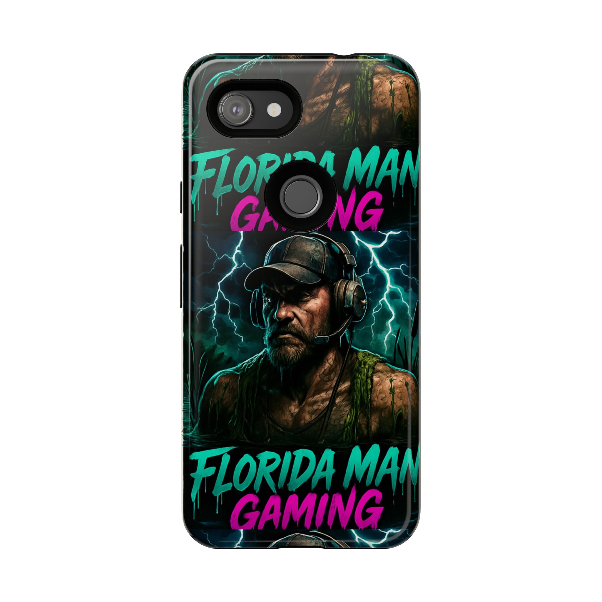 Phone Case - Florida Man Gaming Mascot Rising from the Swamp Tough Case