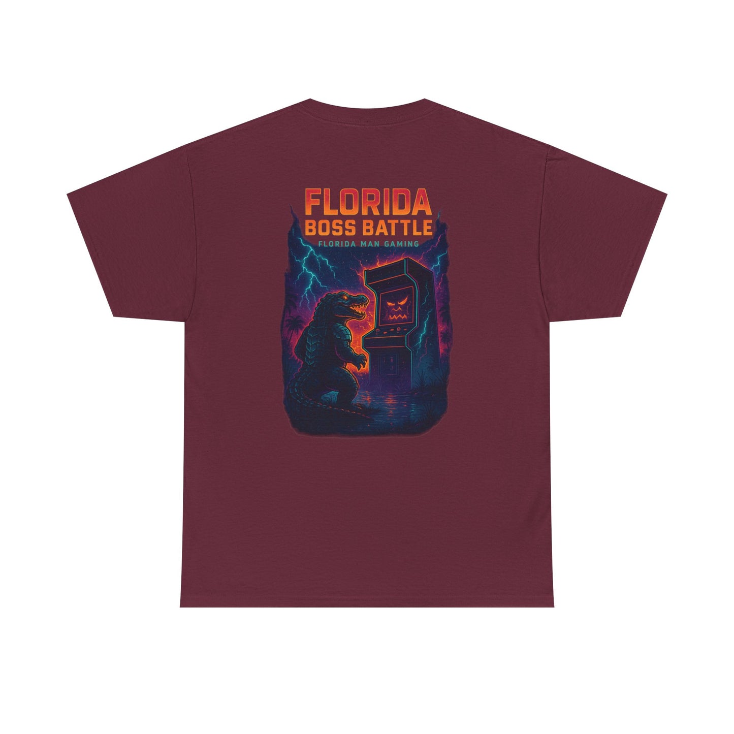Florida Boss Battle Gaming Tee - Fun Unisex Cotton Shirt, Unique Graphic T-Shirt, Gift for Gamers, Casual Wear, Gaming Merchandise